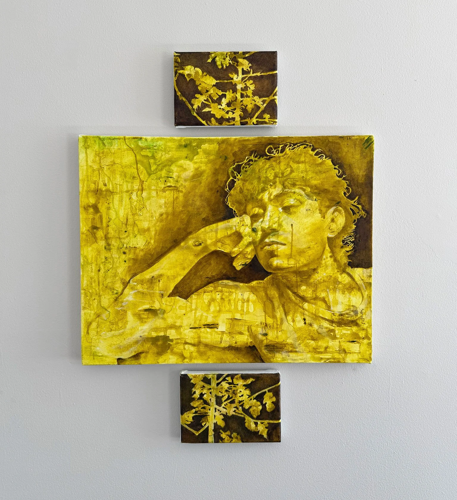 "Dos Deseos", 2026, Triptych, Acrylic and Oil on Canvas