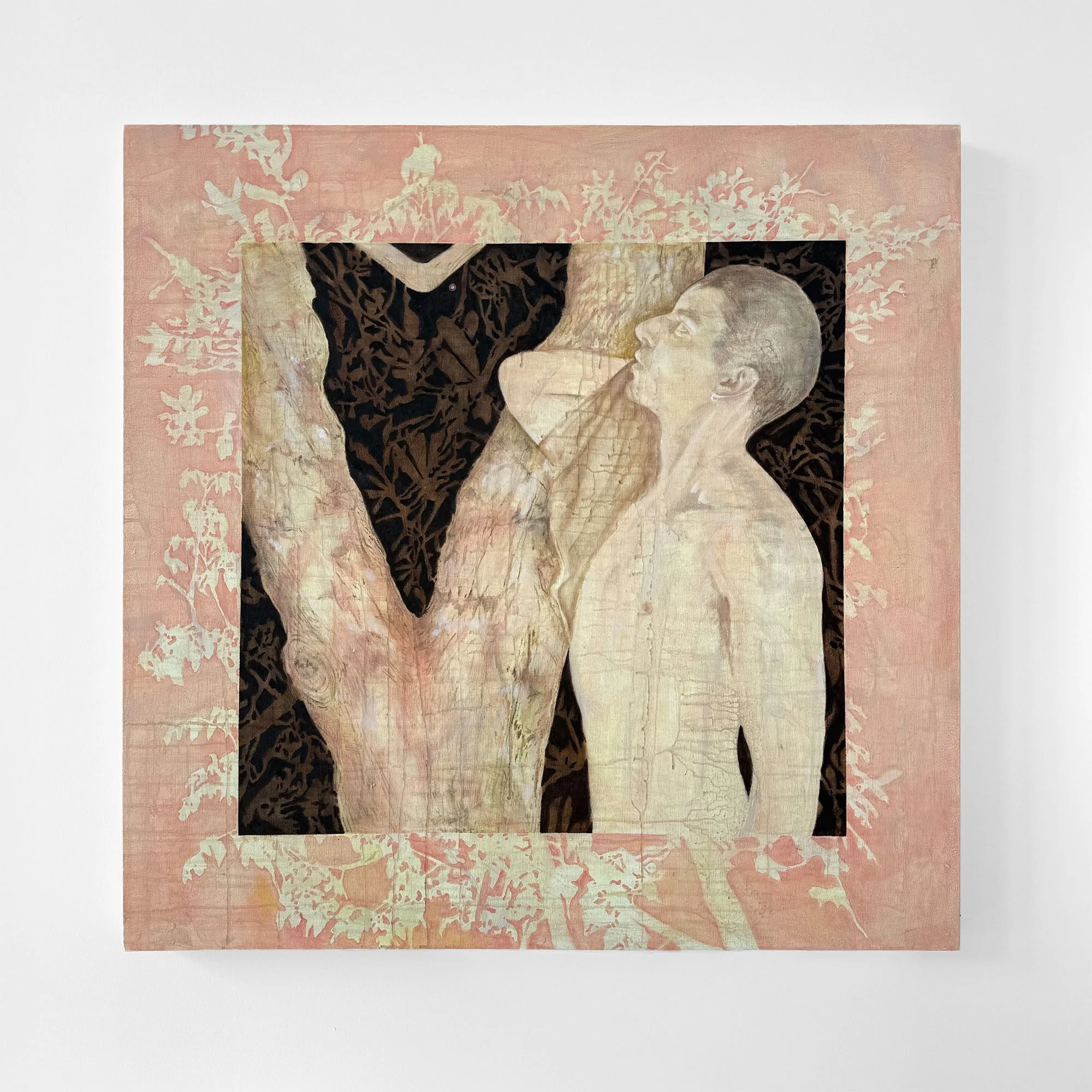 "The Long Walk", 2025, 36x36in in, Acrylic and Oil on Canvas