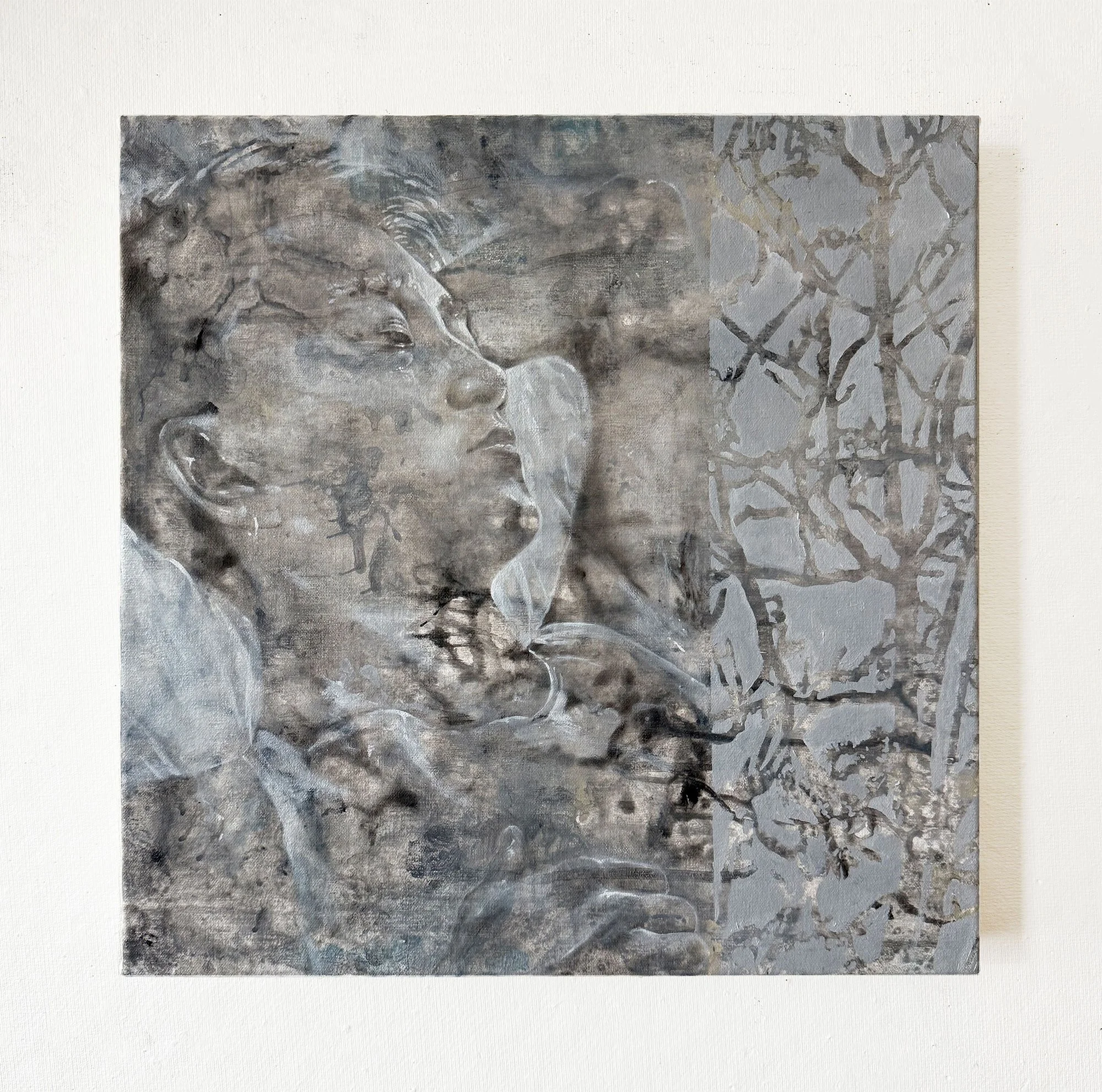 "Ranger", 2026, 16 x 16 in, Acrylic and Oil on Canvas