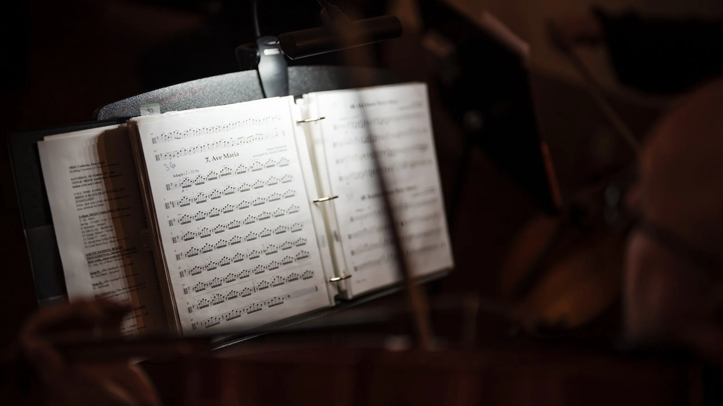 Ave Maria sheet music live cello wedding ceremony Museum Hill Santa Fe