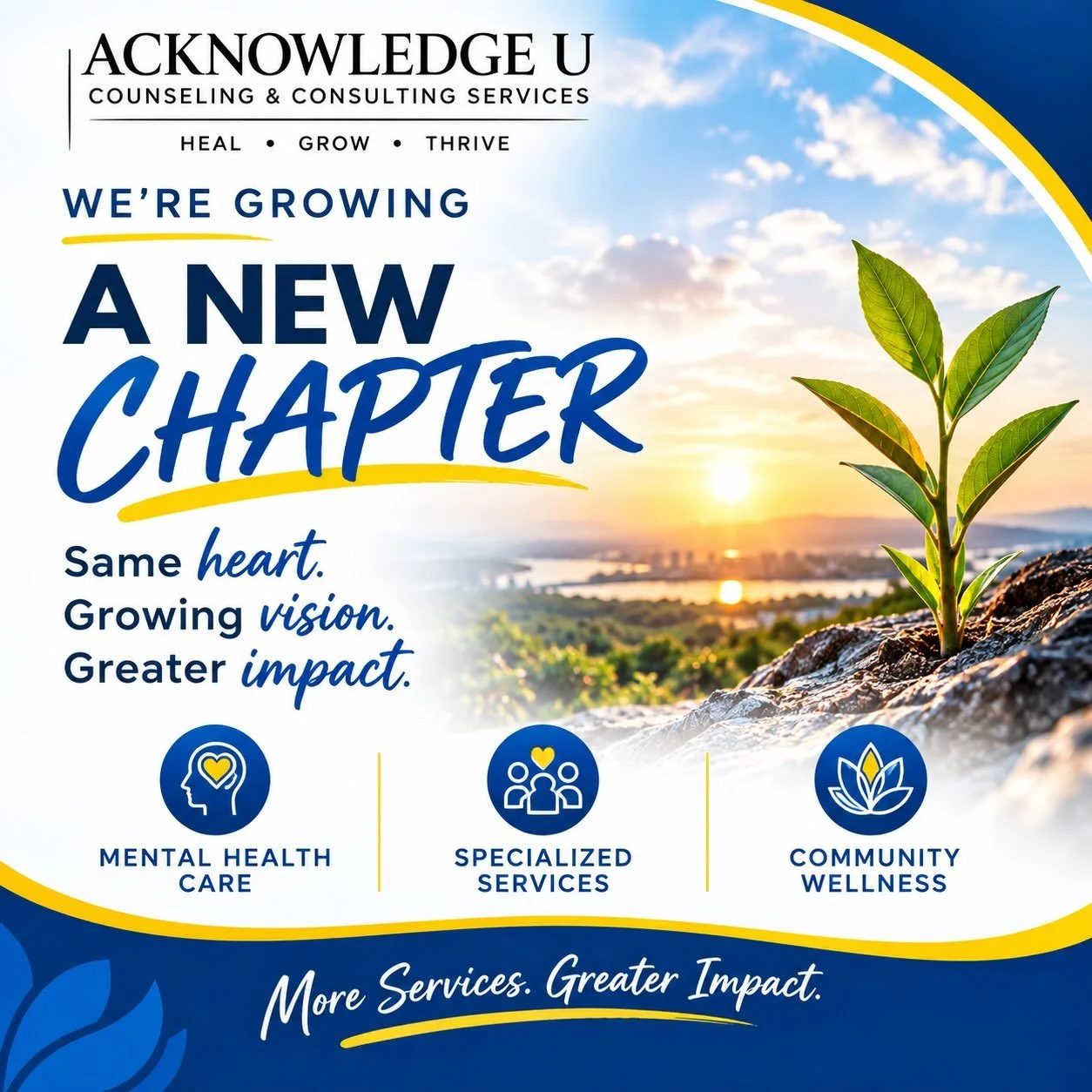 We&rsquo;re stepping into a new chapter!

Over the years, our practice has grown&mdash;not just in the number of people we serve, but in our vision for what mental health care can look like.

We&rsquo;re continuing to build a practice that provides m