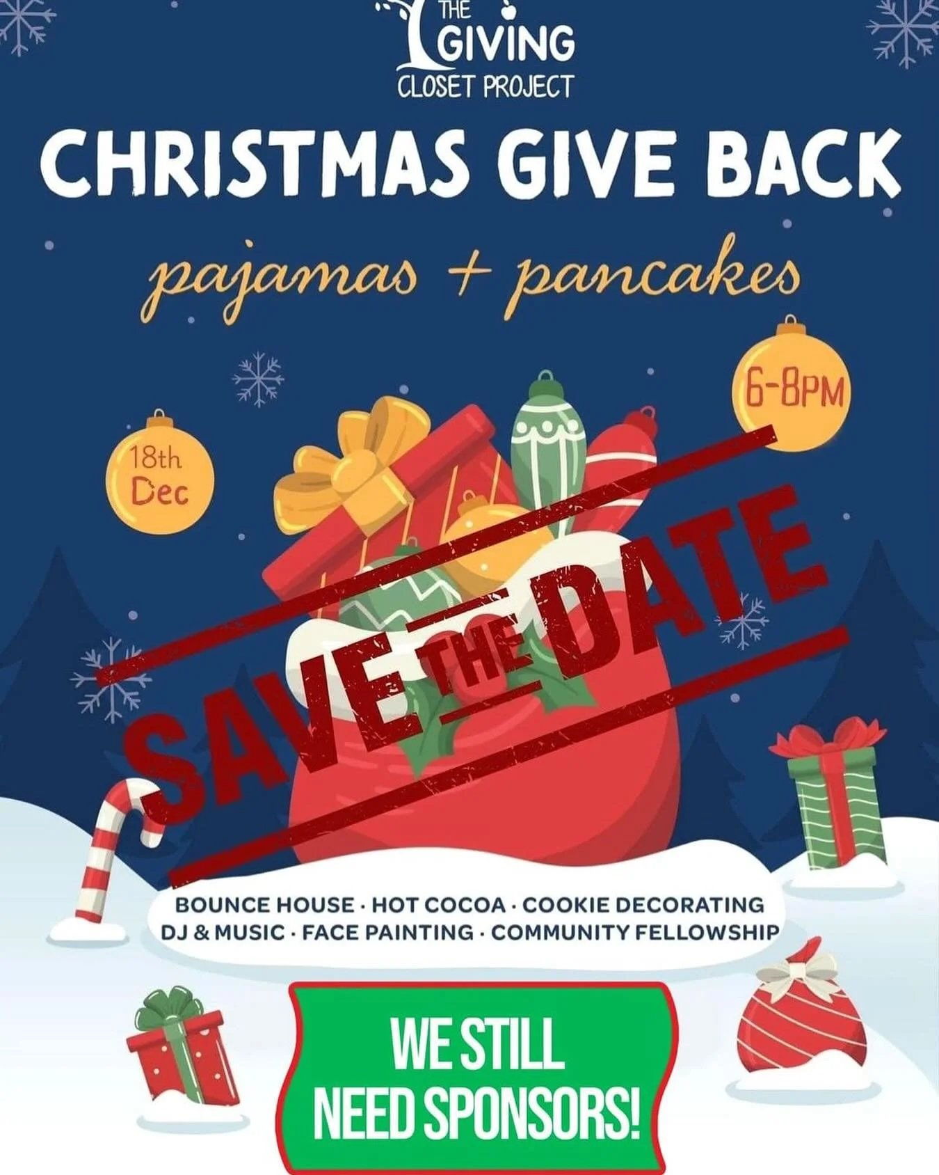 Come join us as we serve the community alongside @gcpjax on Wednesday, 12/18 from 6-8p. Please spread the word to families in need. Stay tuned for more information!
