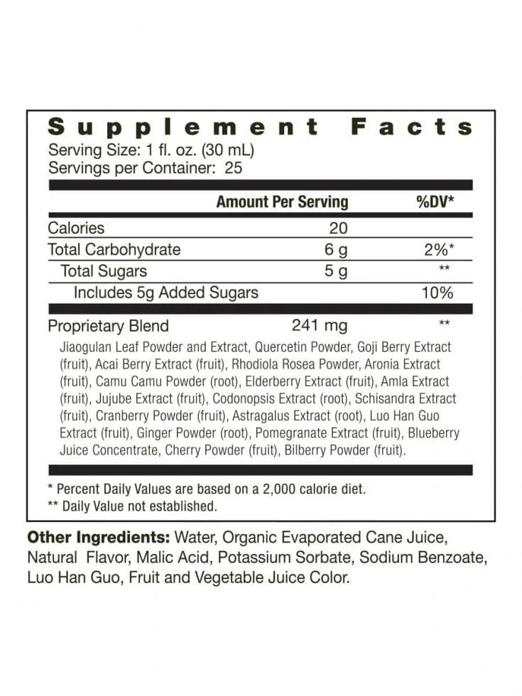 Nutritional information regarding Youngevity's Jule of the Orient® liquid supplement for Canadians.