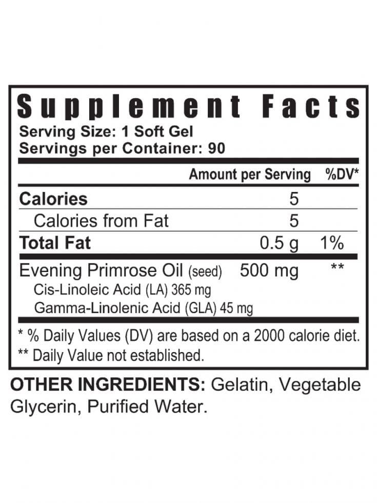 Nutritional information regarding Youngevity's Ultimate Multi EFA Essential Fatty Acids supplement.