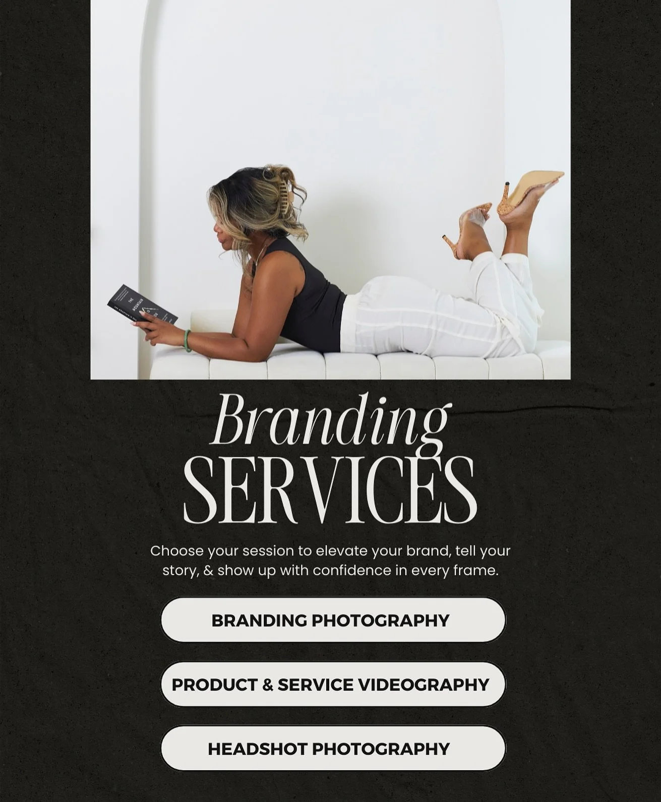 Branding photos that actually feel like you, that&rsquo;s the goal.

I&rsquo;m now booking branding sessions designed to showcase you + your business in the best light. Sessions start at $225 + HST

📸 Starter Branding Session
📸 Signature Branding S
