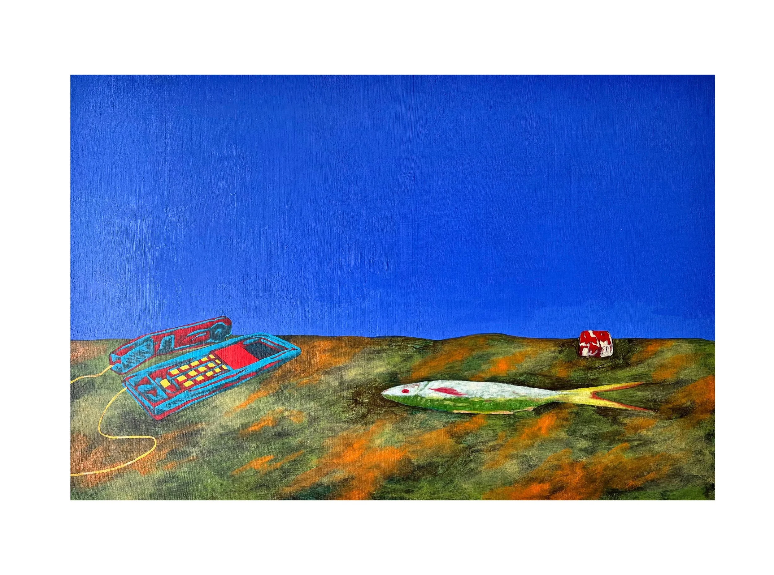 At the End of an Alley (2026) Oil on canvas, 24" x 36"
