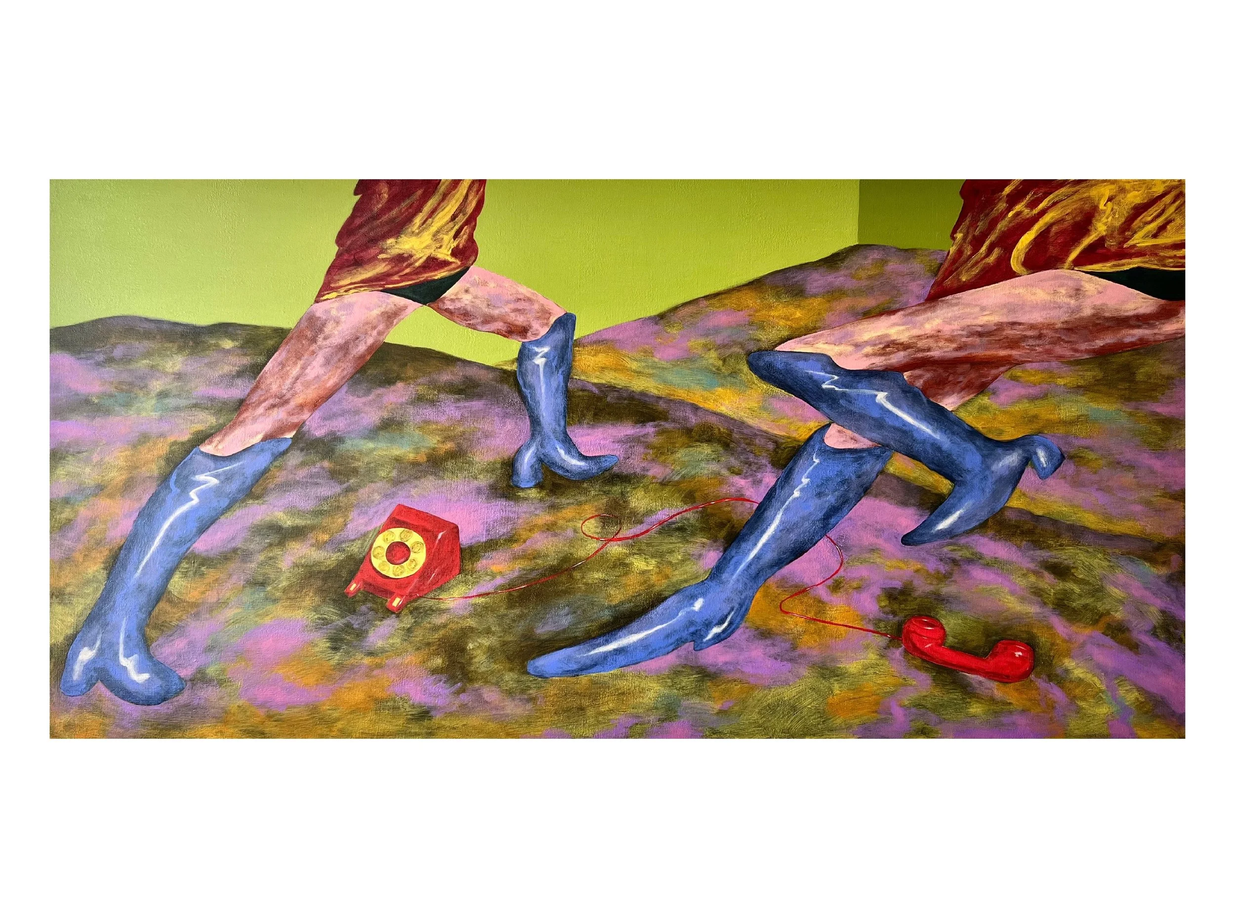 Regardless, Yes (2026) Oil on canvas, 30" x 60"