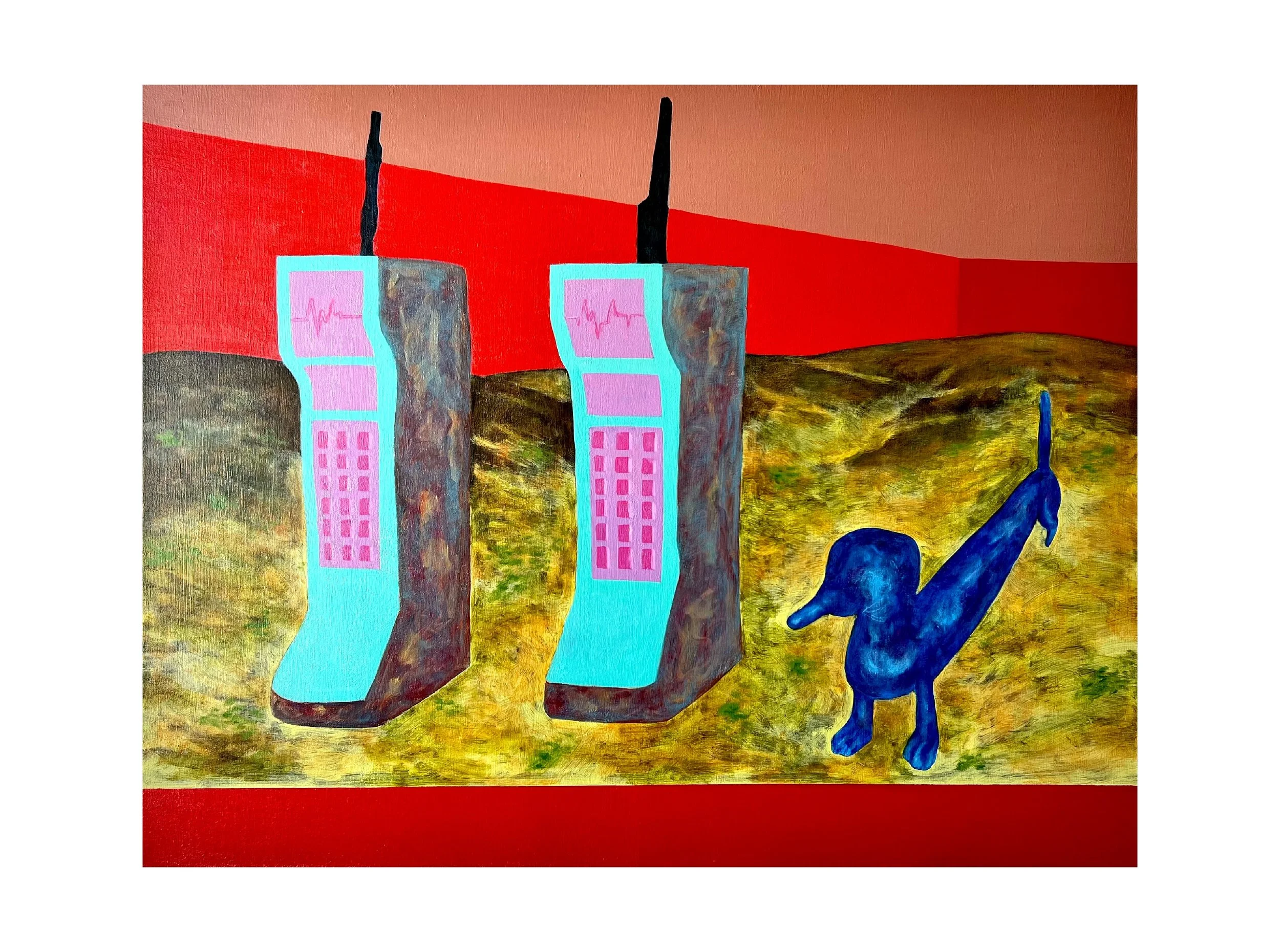 Make Out In A Maze (2026) Oil on canvas, 35"x44"