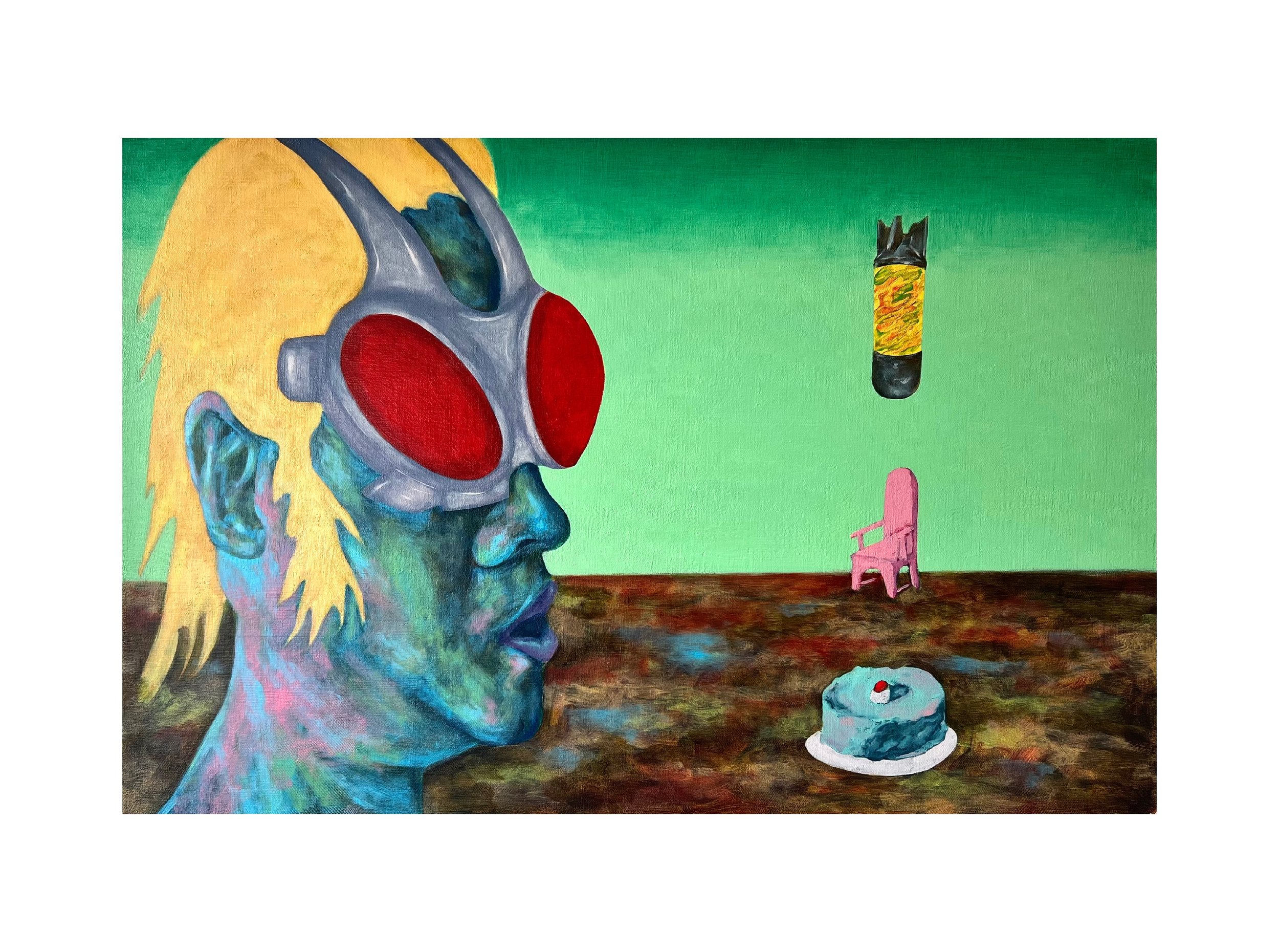 Bitter Sweet Life (2026) Oil on canvas, 24" x 36"
