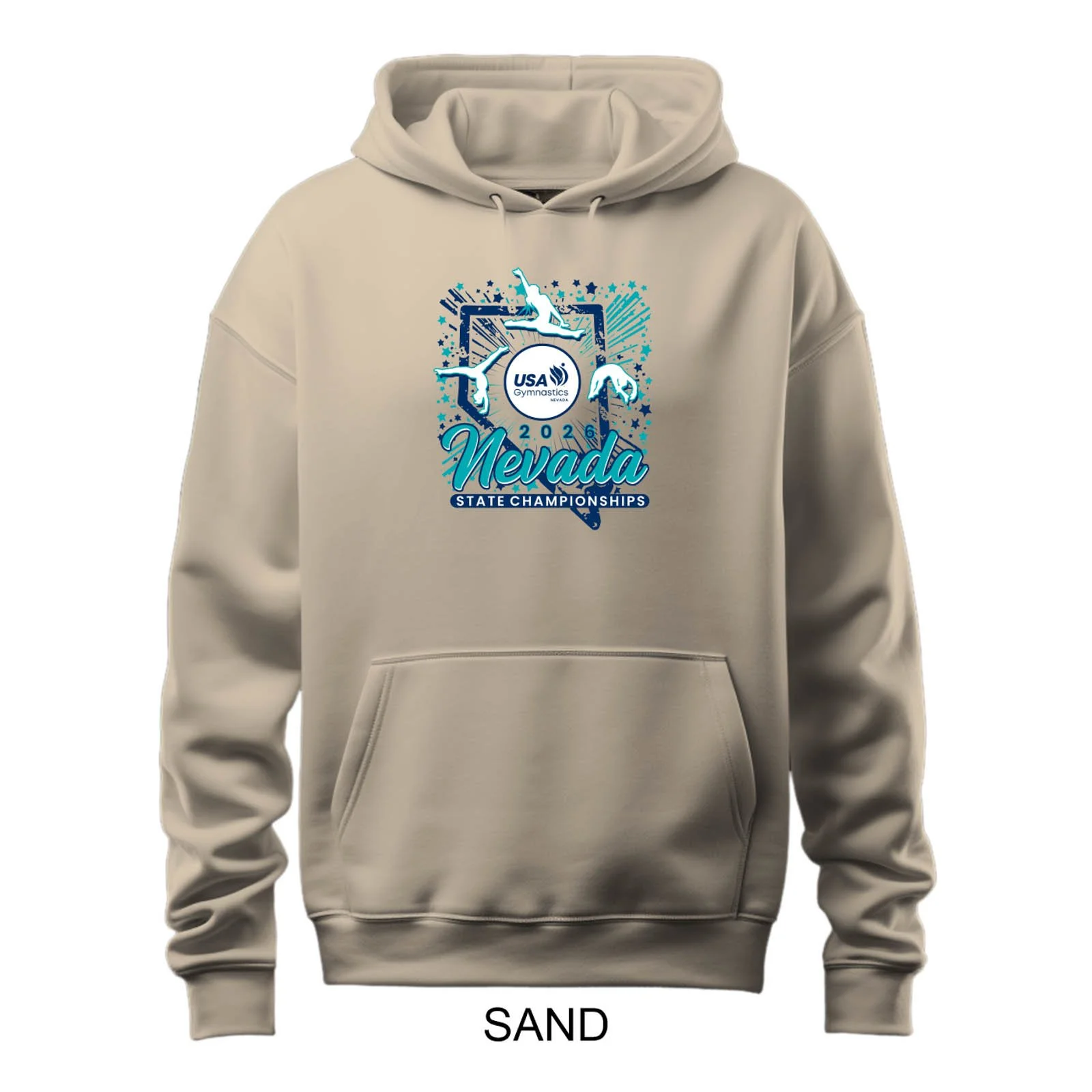 2026 Nevada State Championships Solid Color Hooded Sweatshirt