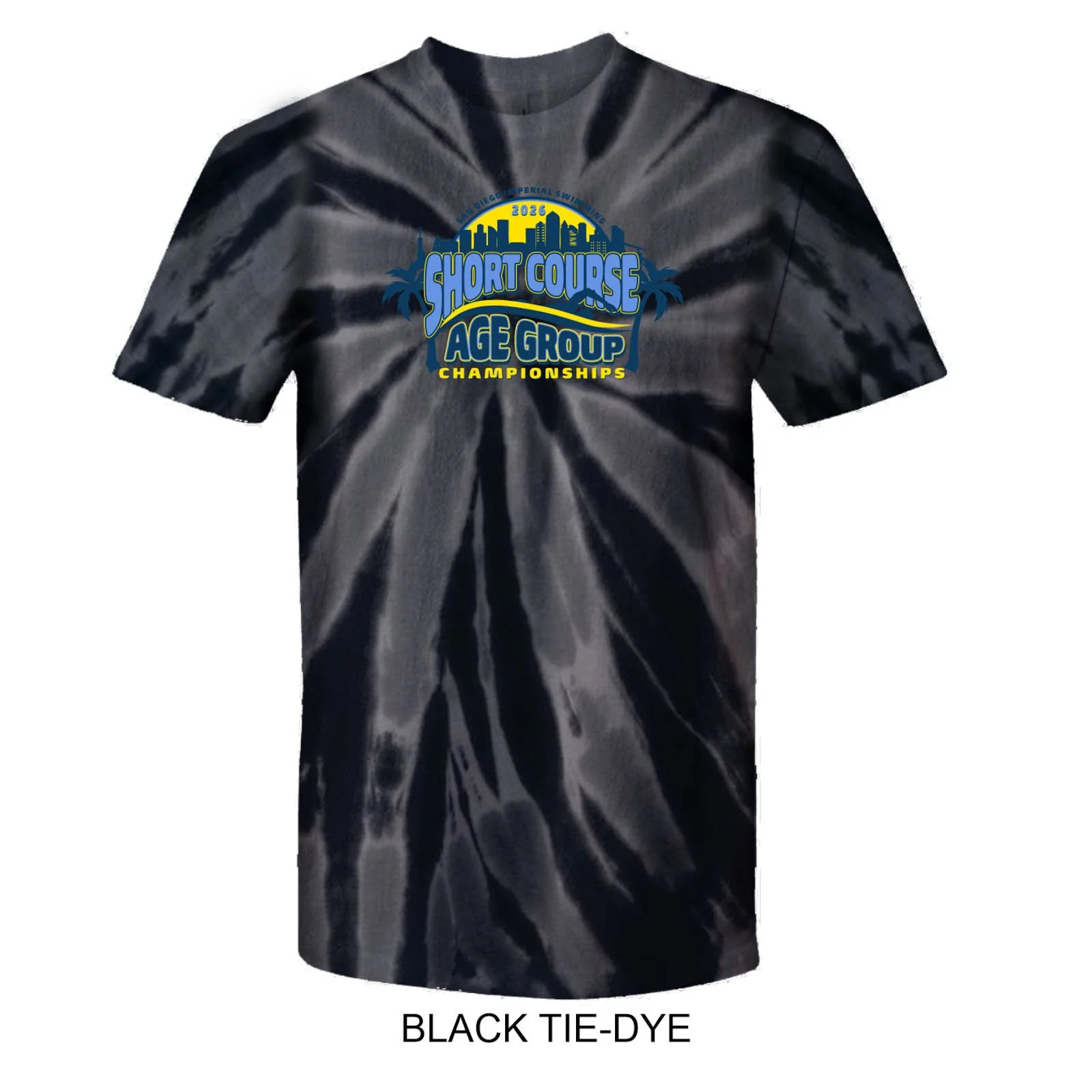 2026 Short Course Age Group Championship Tie Dye T-Shirt