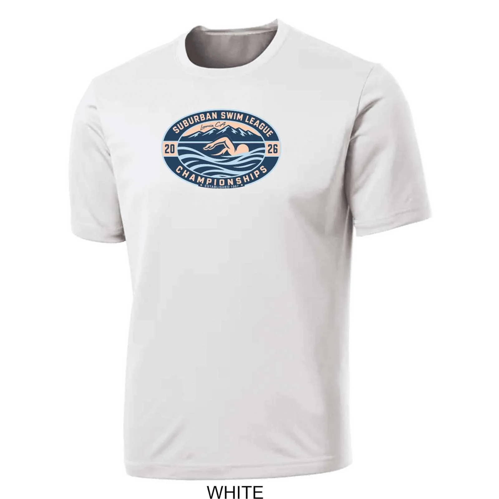 2026 Suburban Swim League Championships Dry-Fit T-Shirt