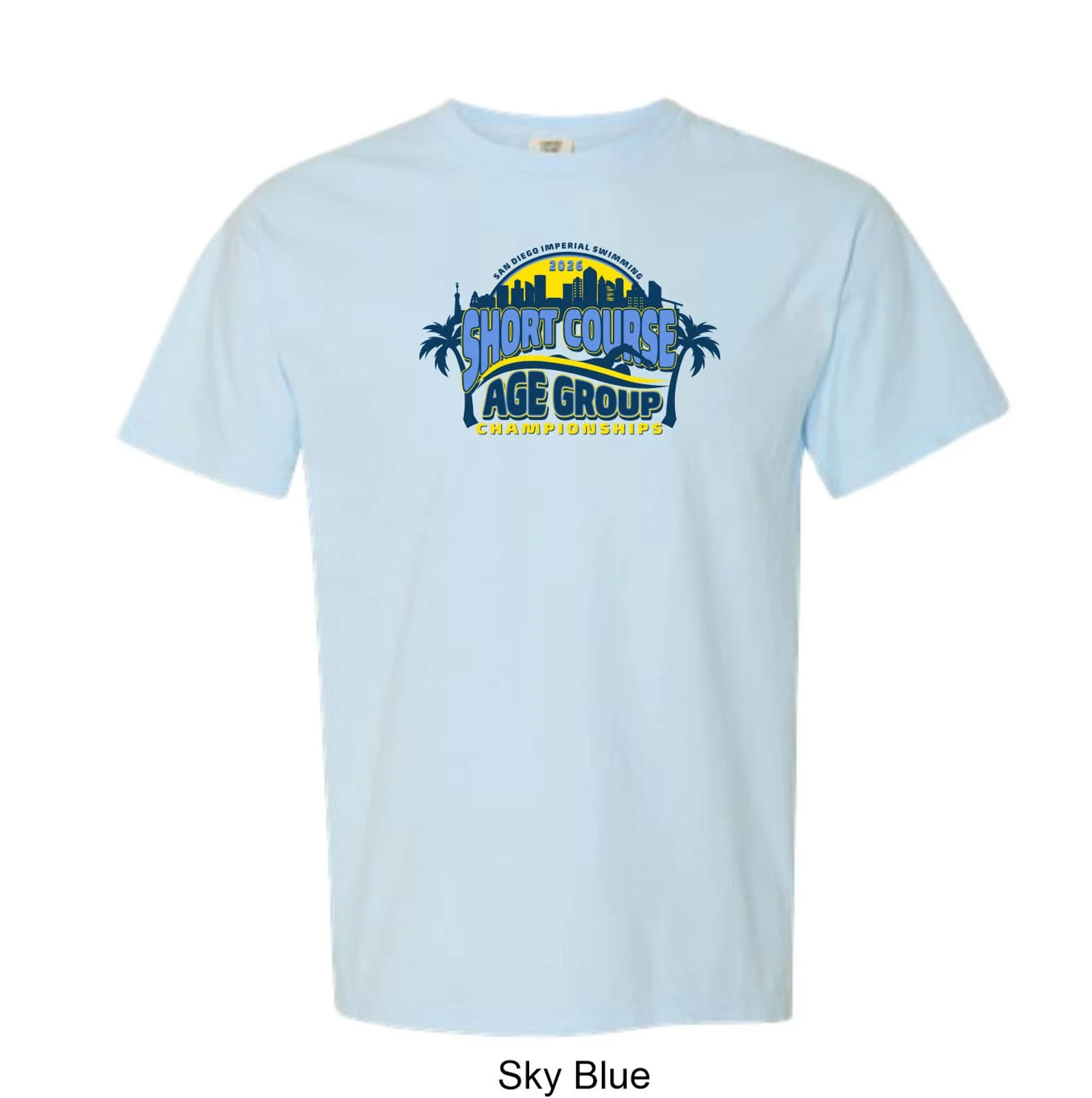 2026 Short Course Age Group Championship Solid Color Cotton T-Shirt