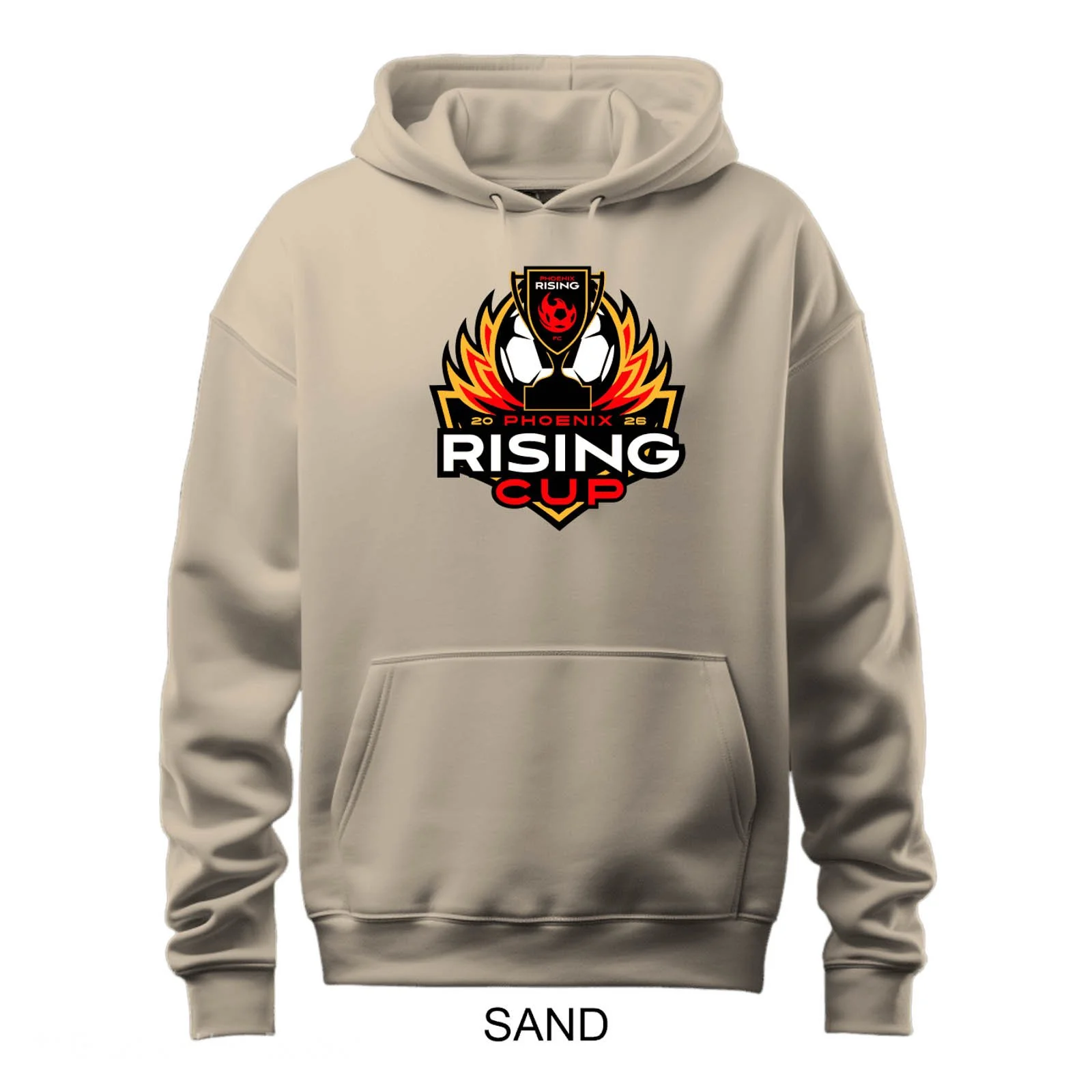 2026 Phoenix Rising Cup Solid Color Hooded Sweatshirt