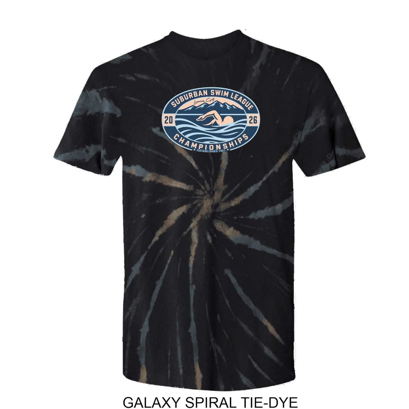 2026 Suburban Swim League Championships Tie Dye T-Shirt