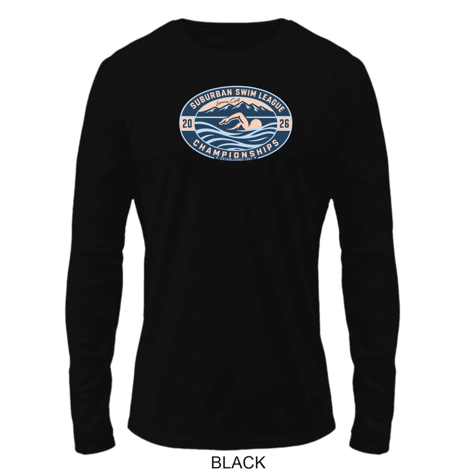 2026 Suburban Swim League Championships Solid Color Cotton Long Sleeve
