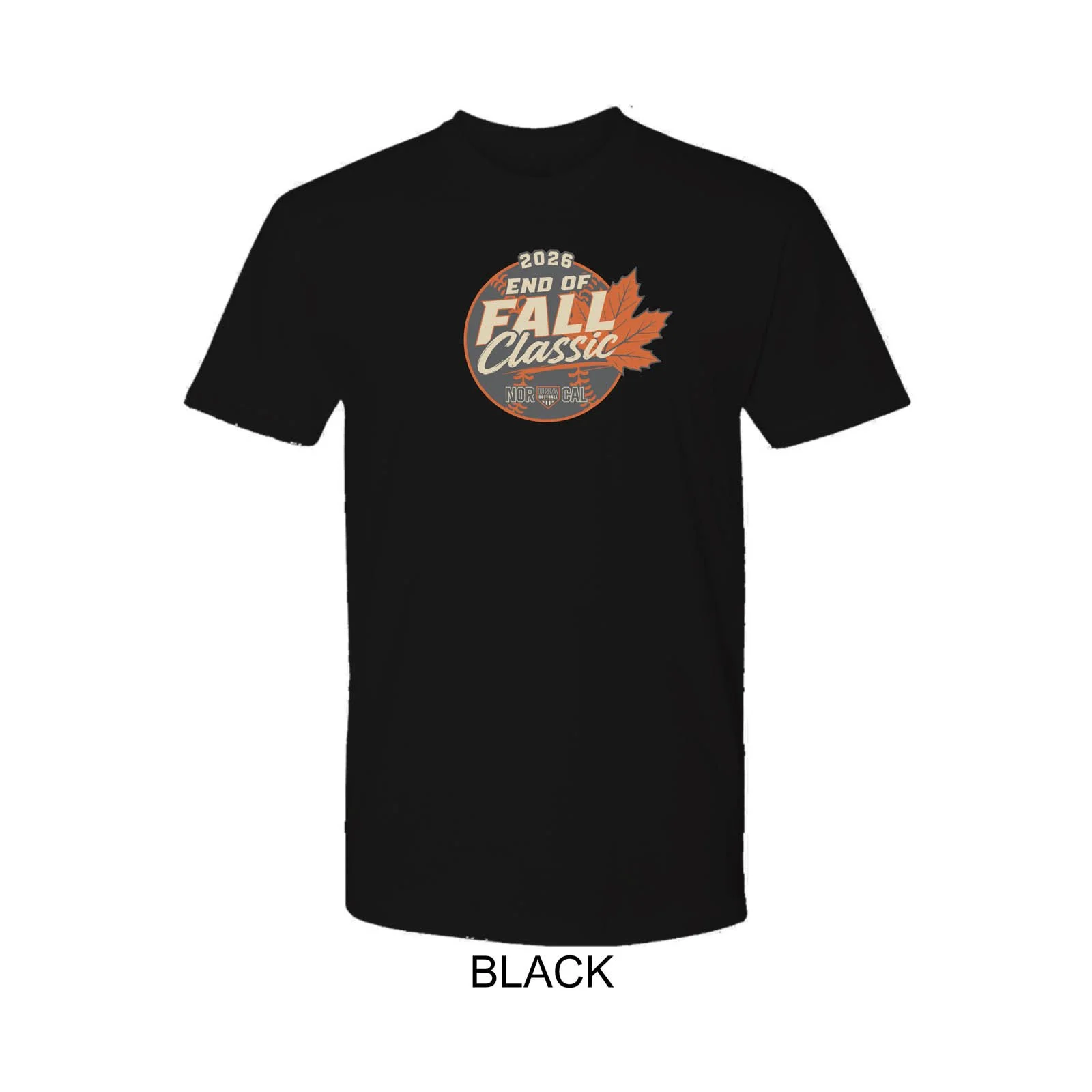 2026 End of Fall Classic Solid Color Cotton T-Shirt