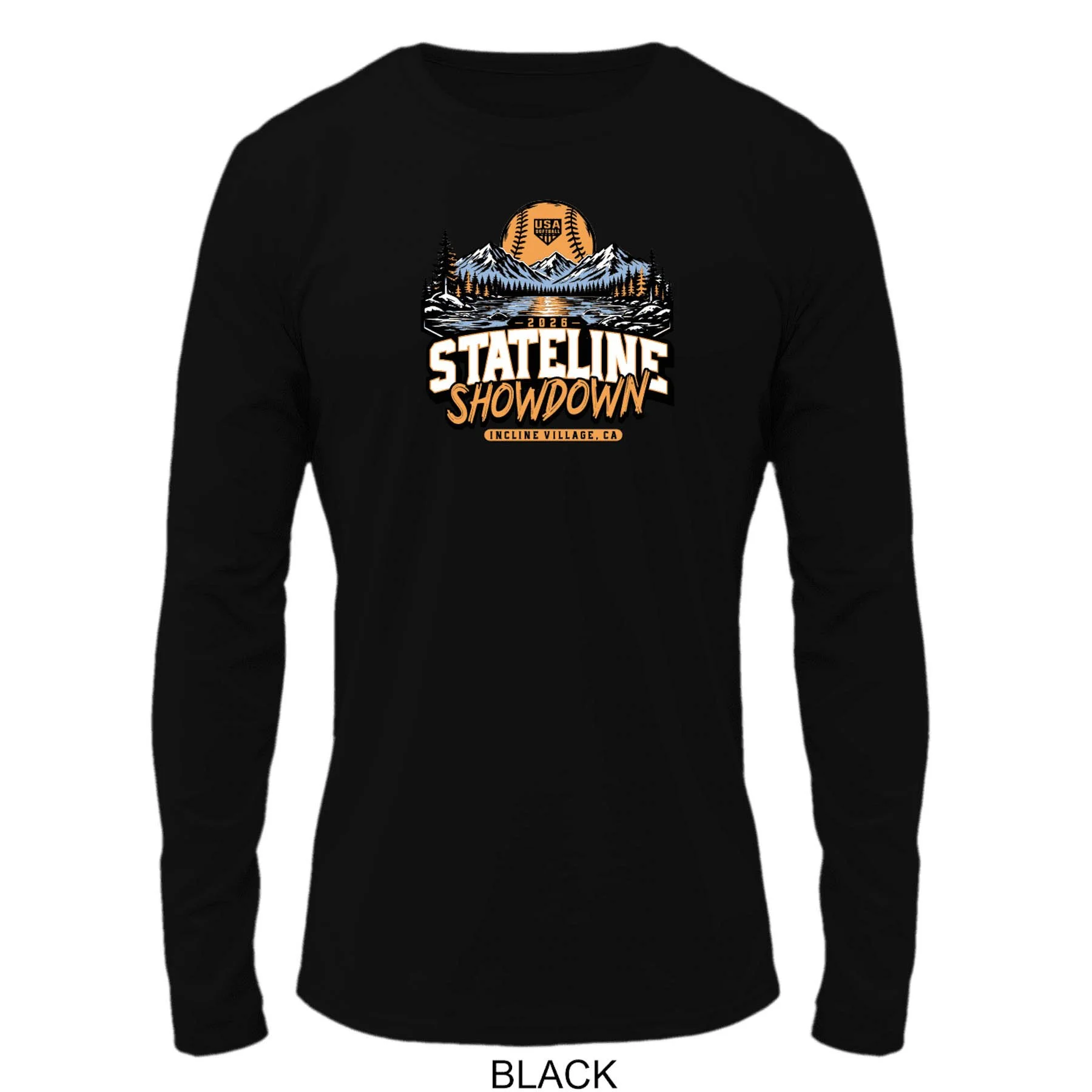 2026 Stateline Showdown Solid Color Cotton Long Sleeve
