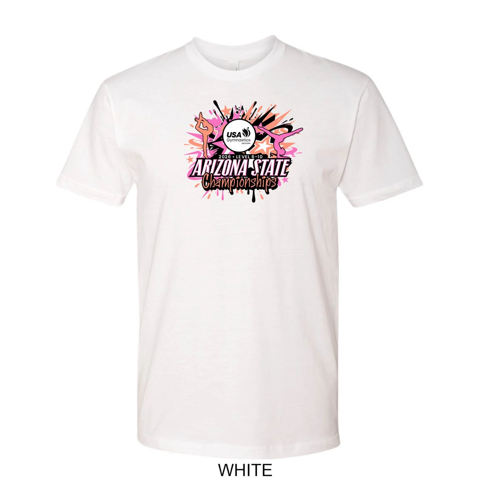 2026 Arizona Level 6-10 State Championships Solid Color Cotton T-Shirt