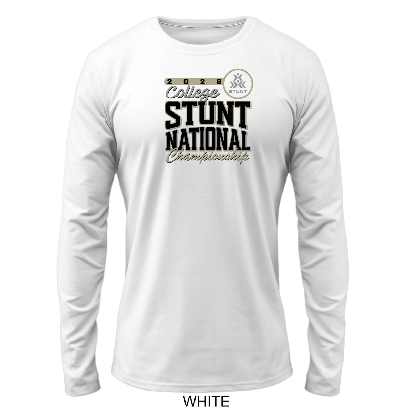 2026 College STUNT National Championship Solid Color Cotton Long Sleeve