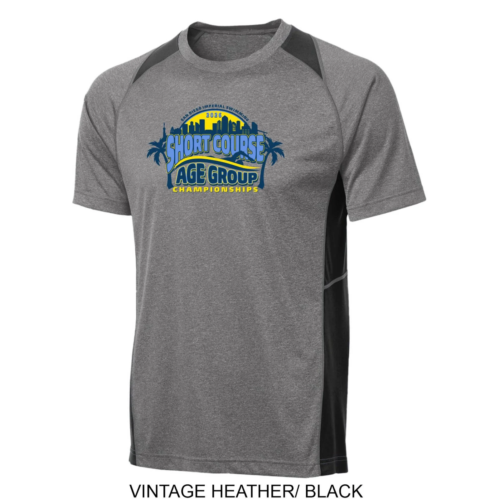 2026 Short Course Age Group Championship Color Block T-Shirt