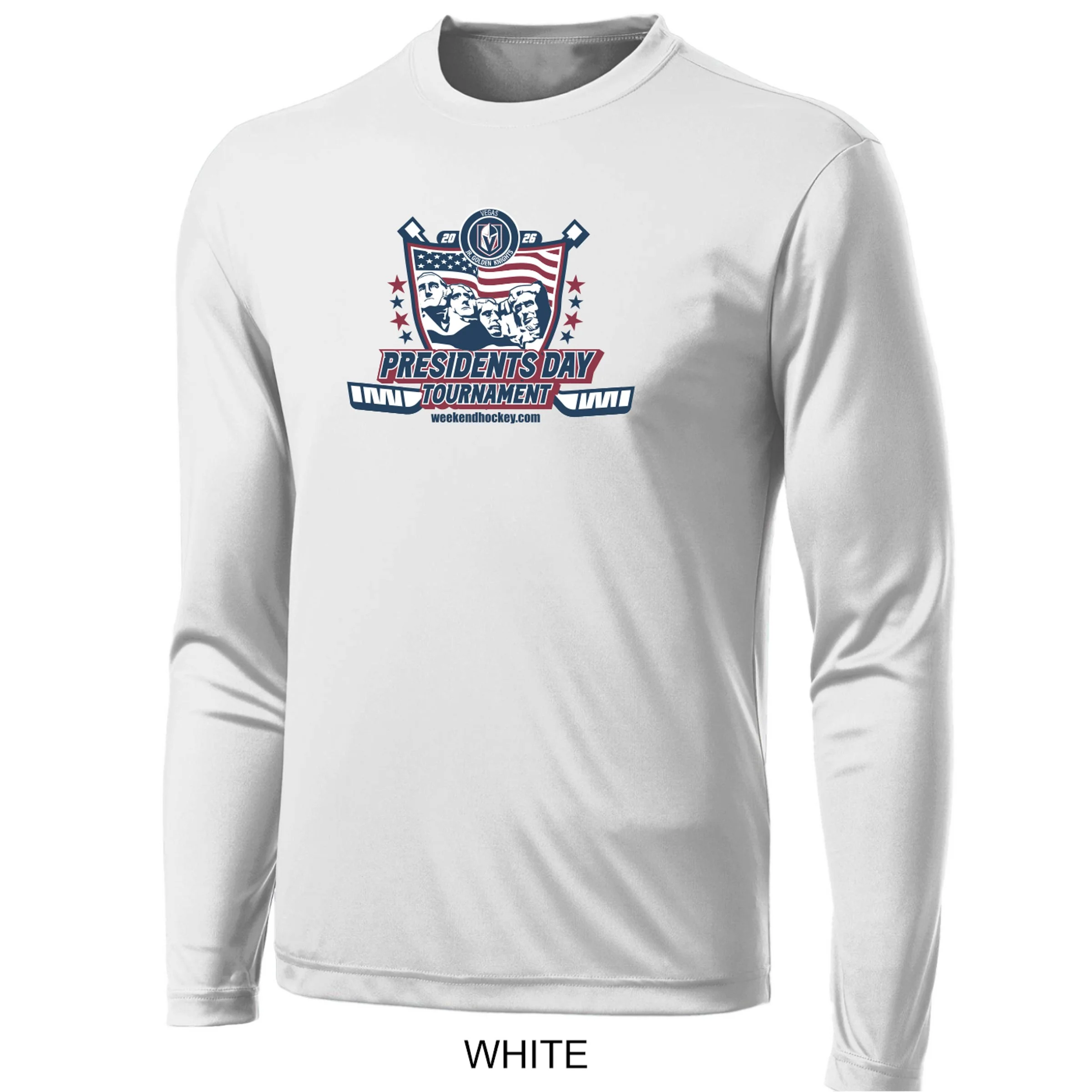 2026 Vegas Jr. Golden Knights Presidents Day Tournament Dry-Fit Long Sleeve