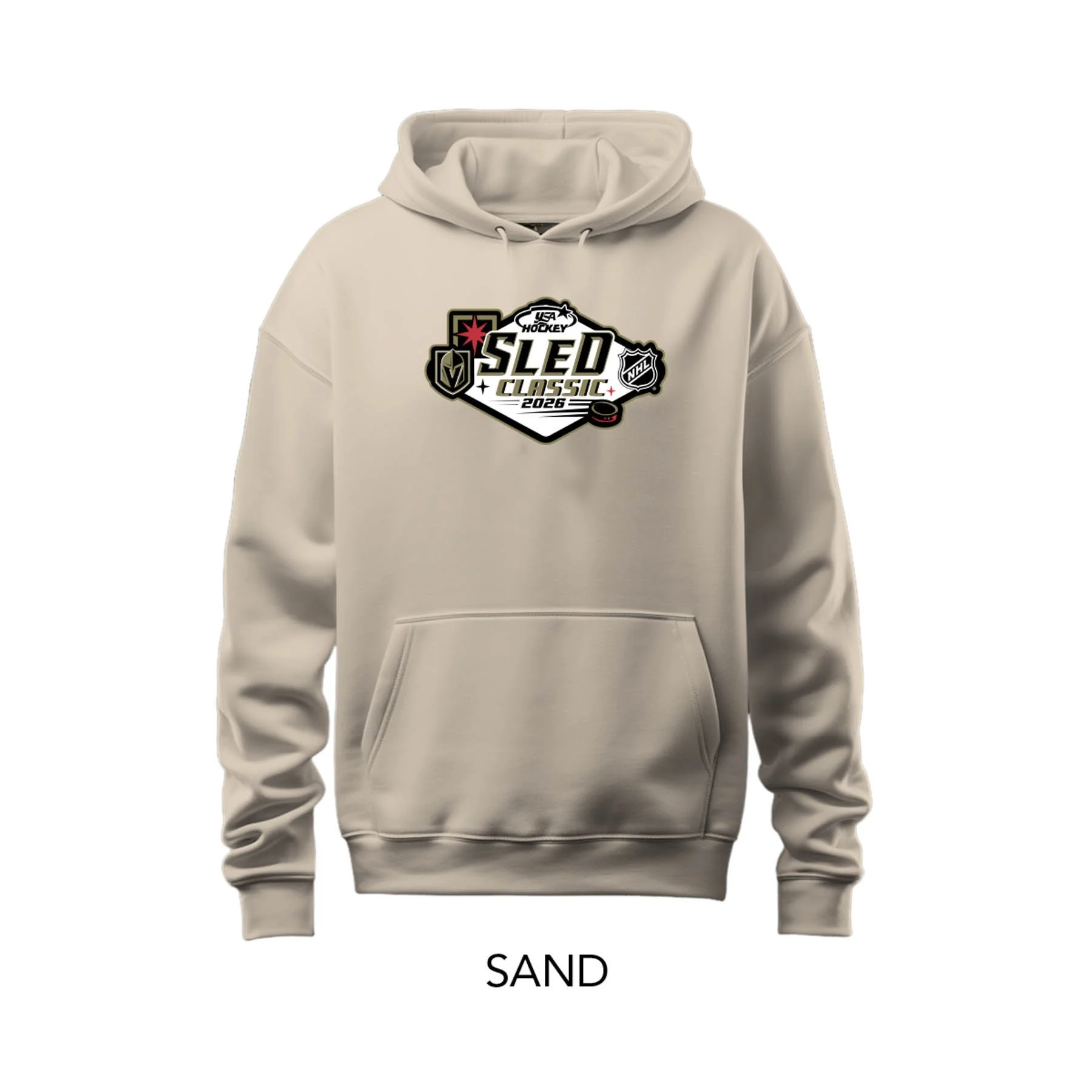 2026 USA Hockey Adult Sled Classic Solid Color Hooded Sweatshirt