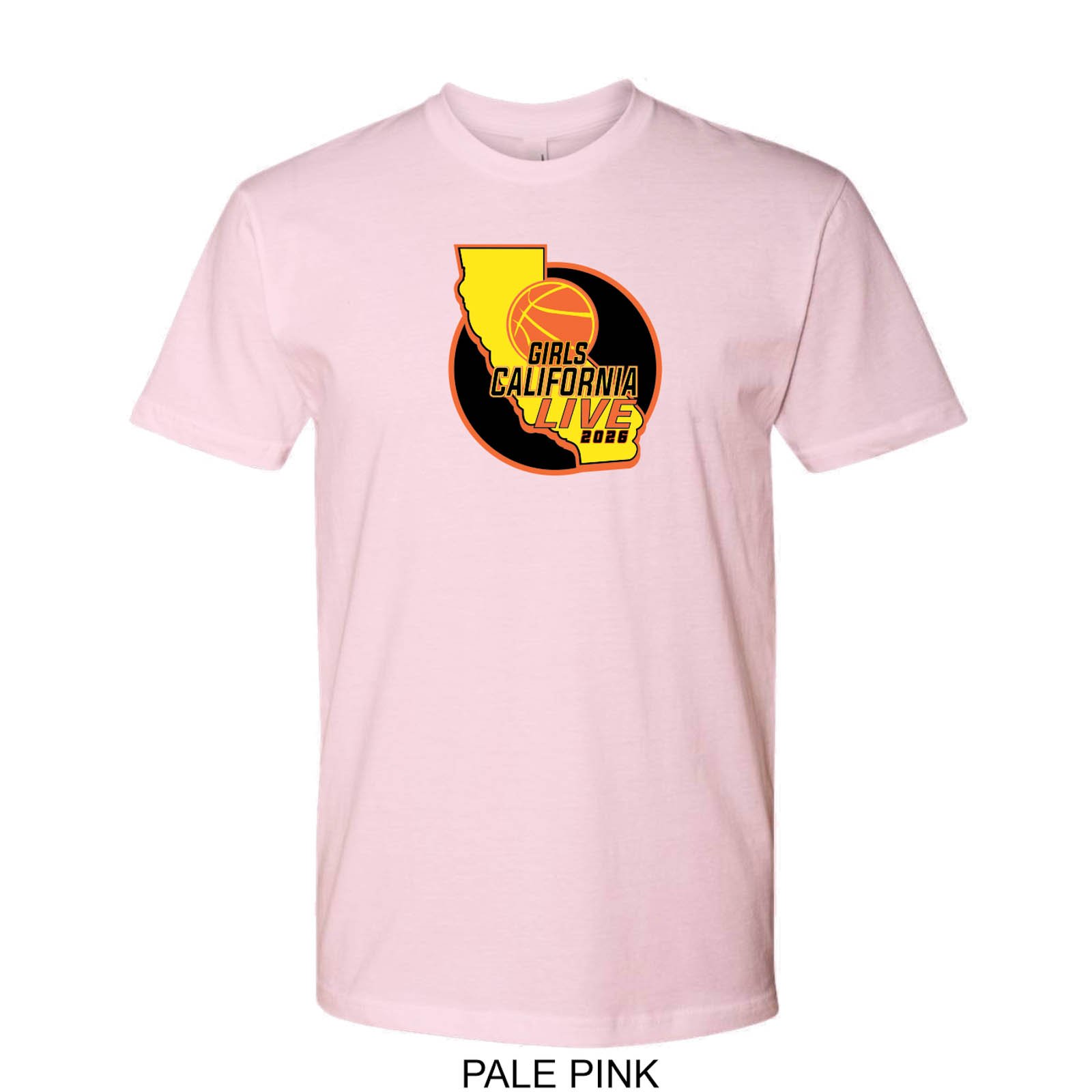 2026 Girls California Live 26 Solid Color Cotton T-Shirt