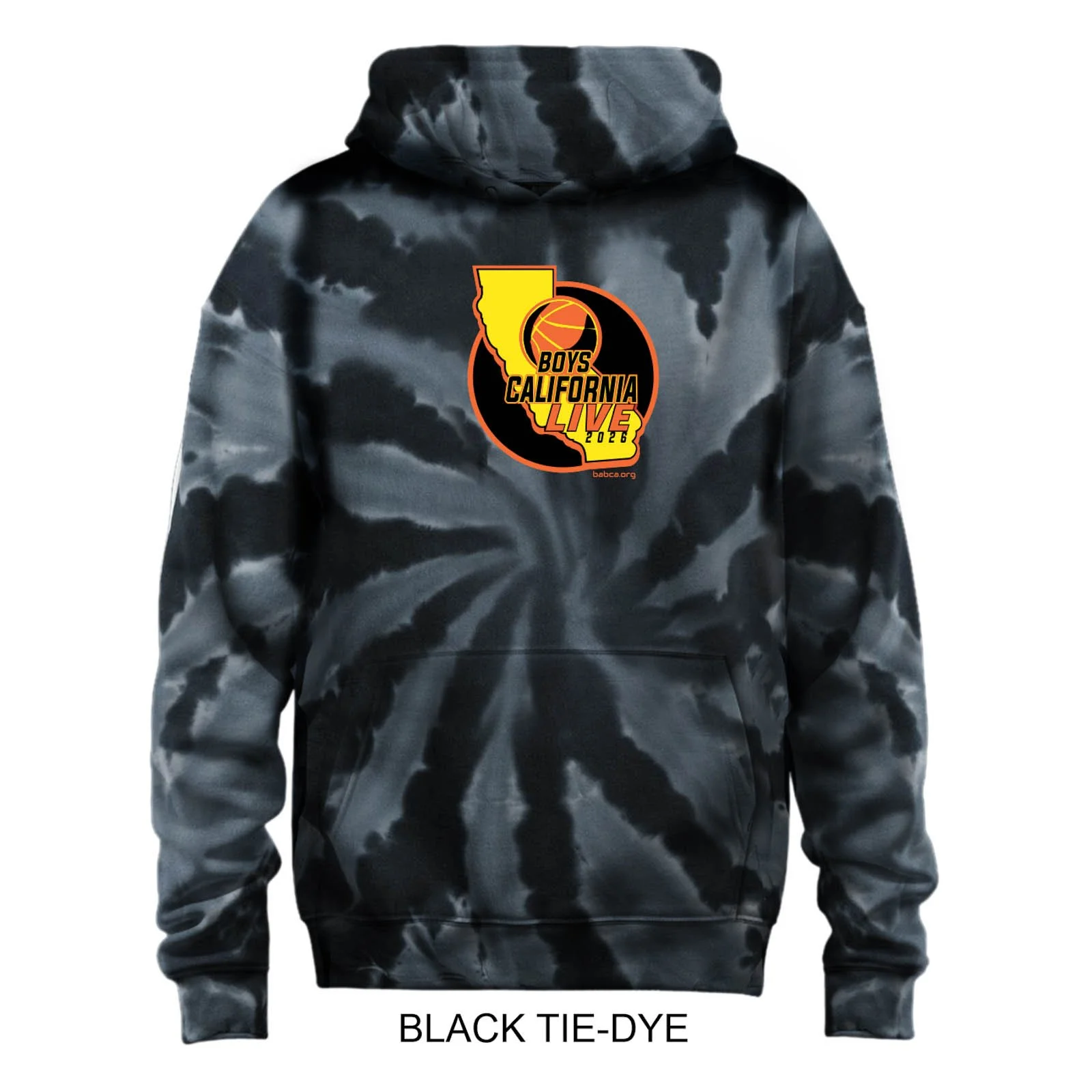 2026 Boys California Live 26 Tie Dye Hooded Sweatshirt