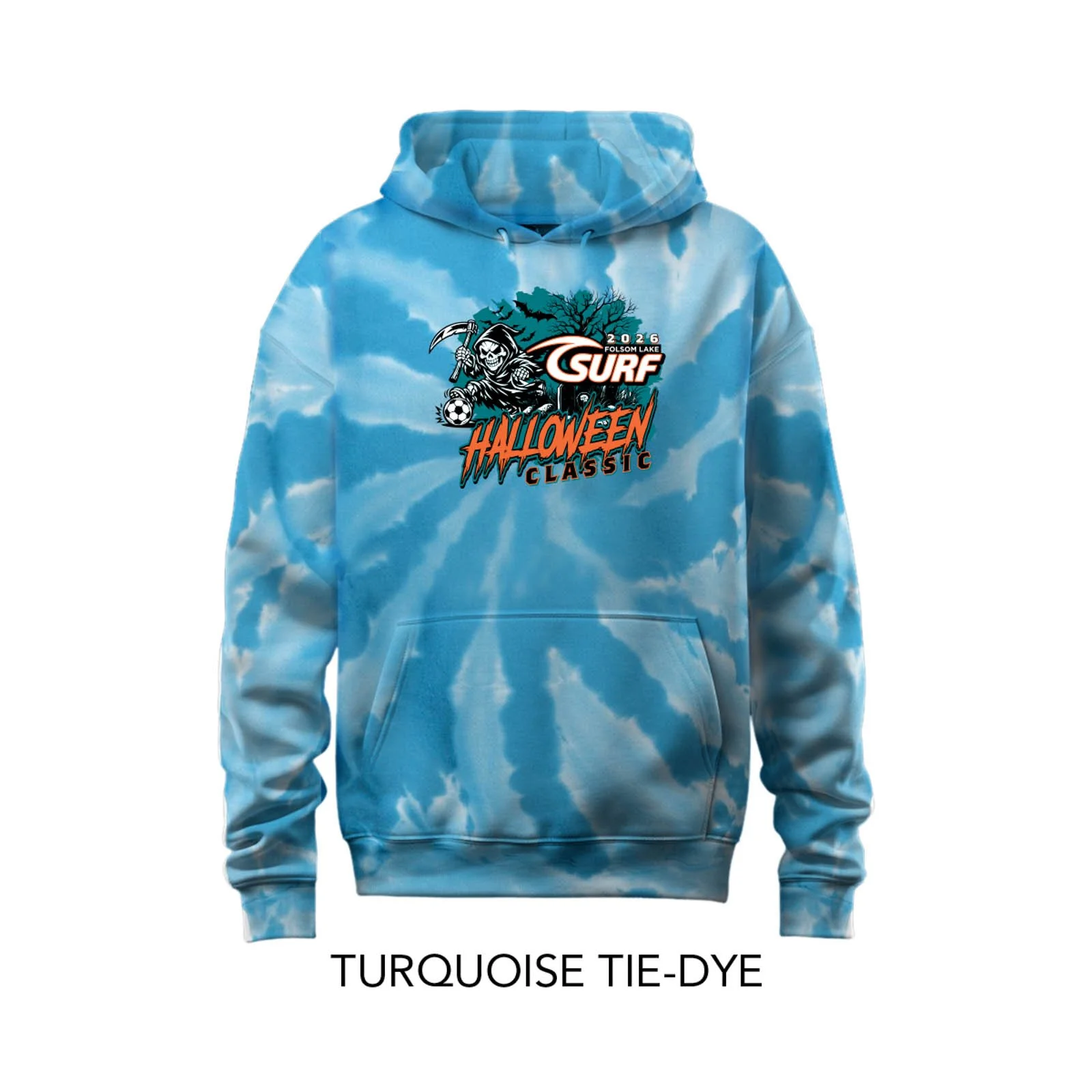 2026 Halloween Classic Tie Dye Hooded Sweatshirt
