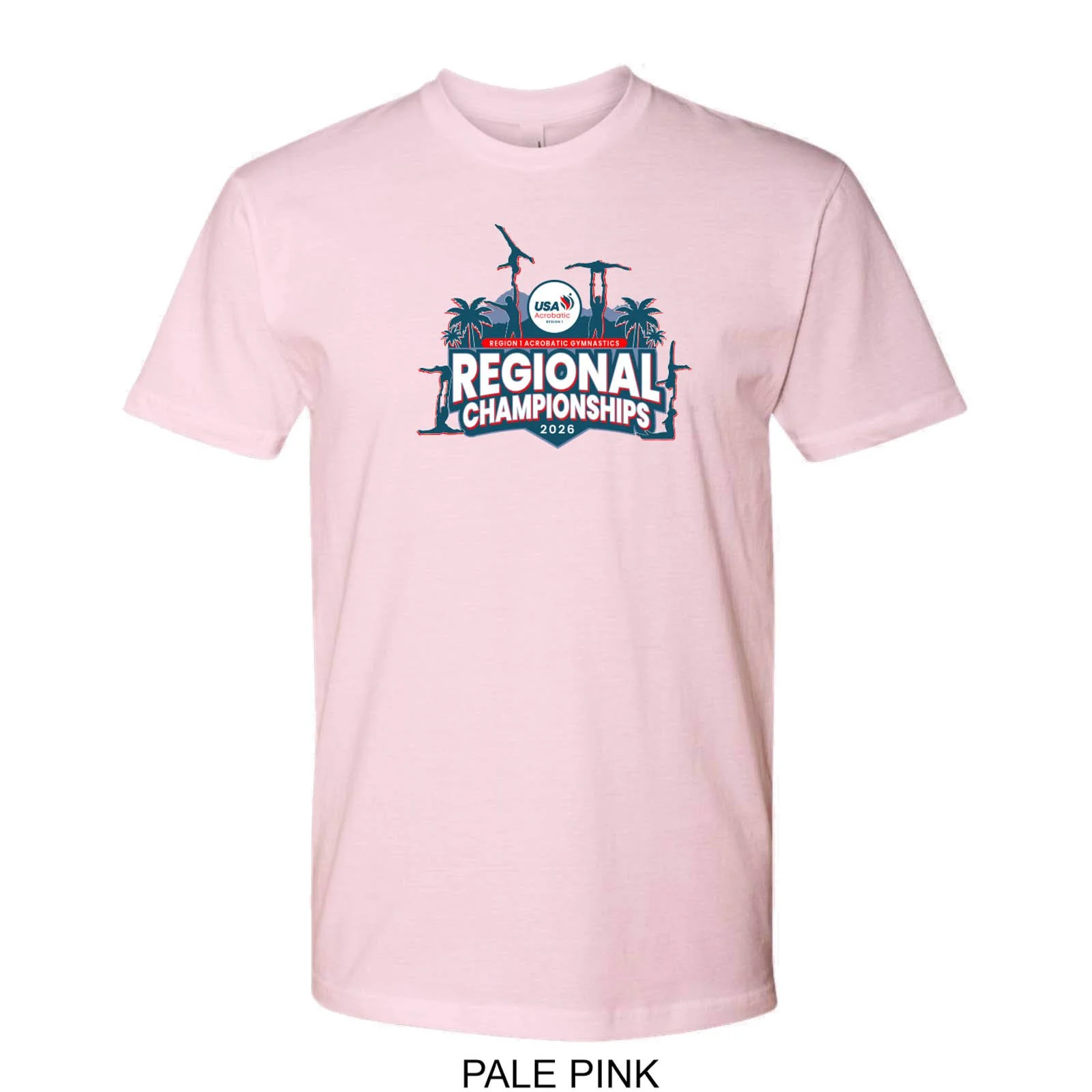 2026 Region 1 Acrobatic Gymnastics Regional Championships Solid Color Cotton T-Shirt