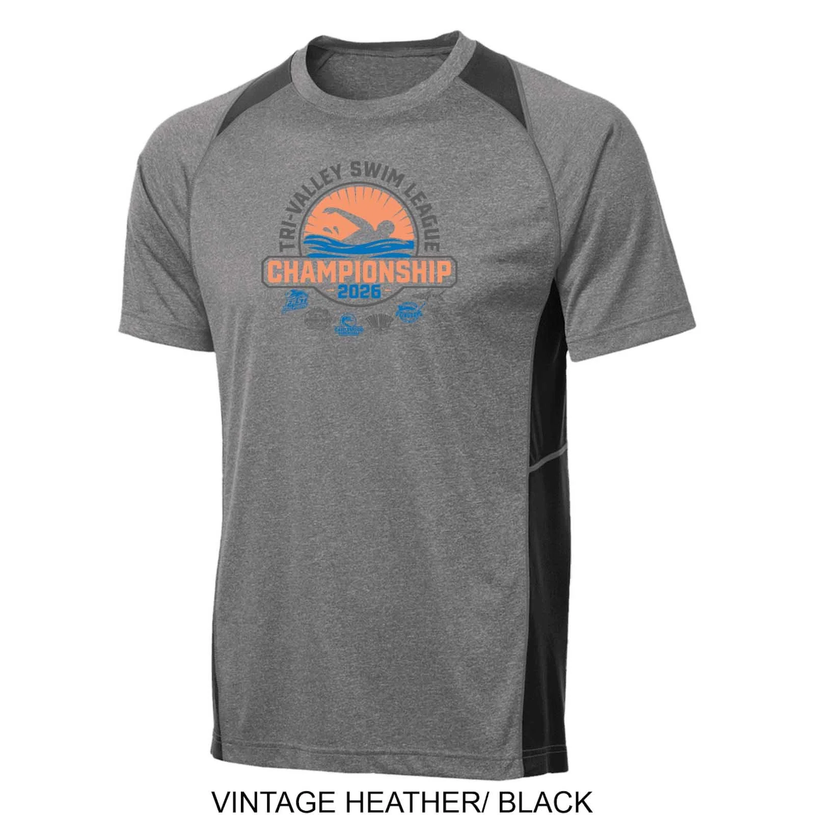 2026 Tri-Valley Swim League Championship Color Block T-Shirt