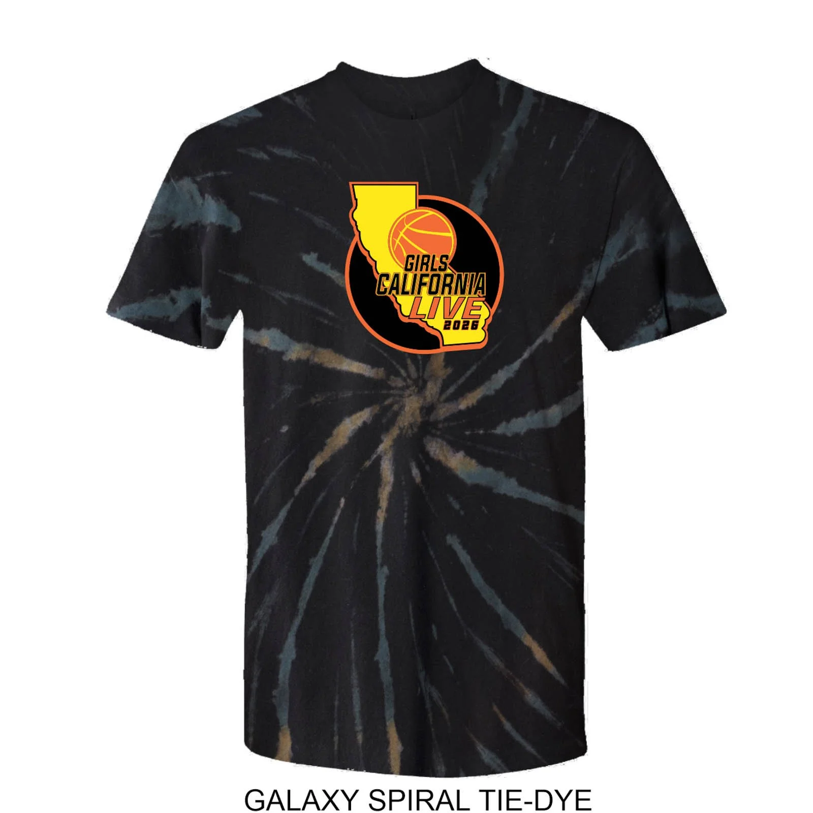 2026 Girls California Live 26 Tie Dye T-Shirt