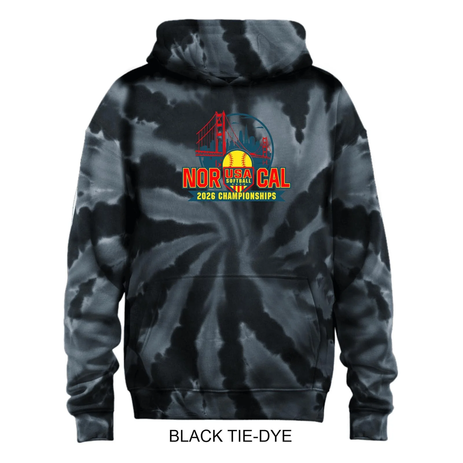 2026 NorCal Championships Tie Dye Hooded Sweatshirt