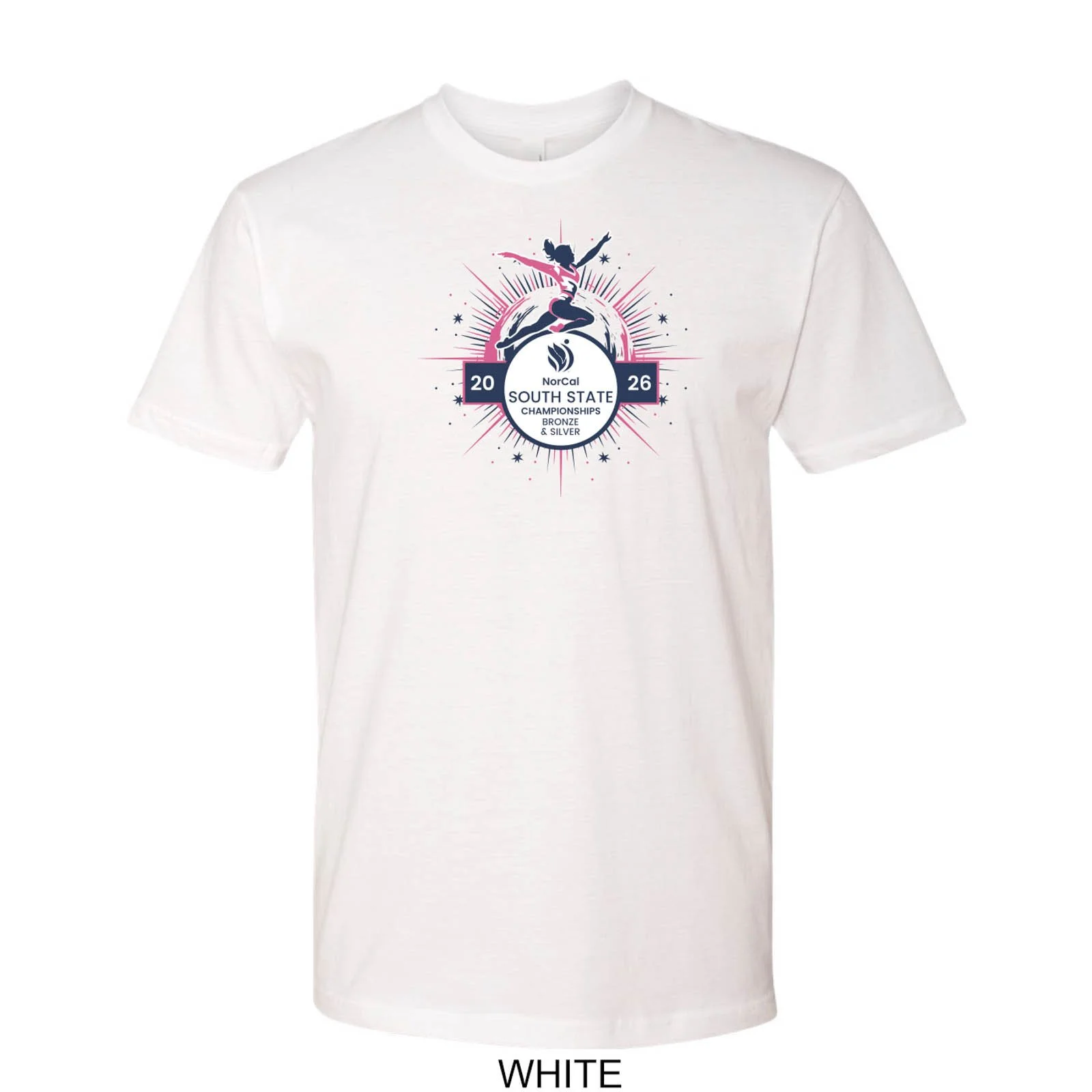 2026 NorCal South Bronze & Silver State Championships Solid Color Cotton T-Shirt