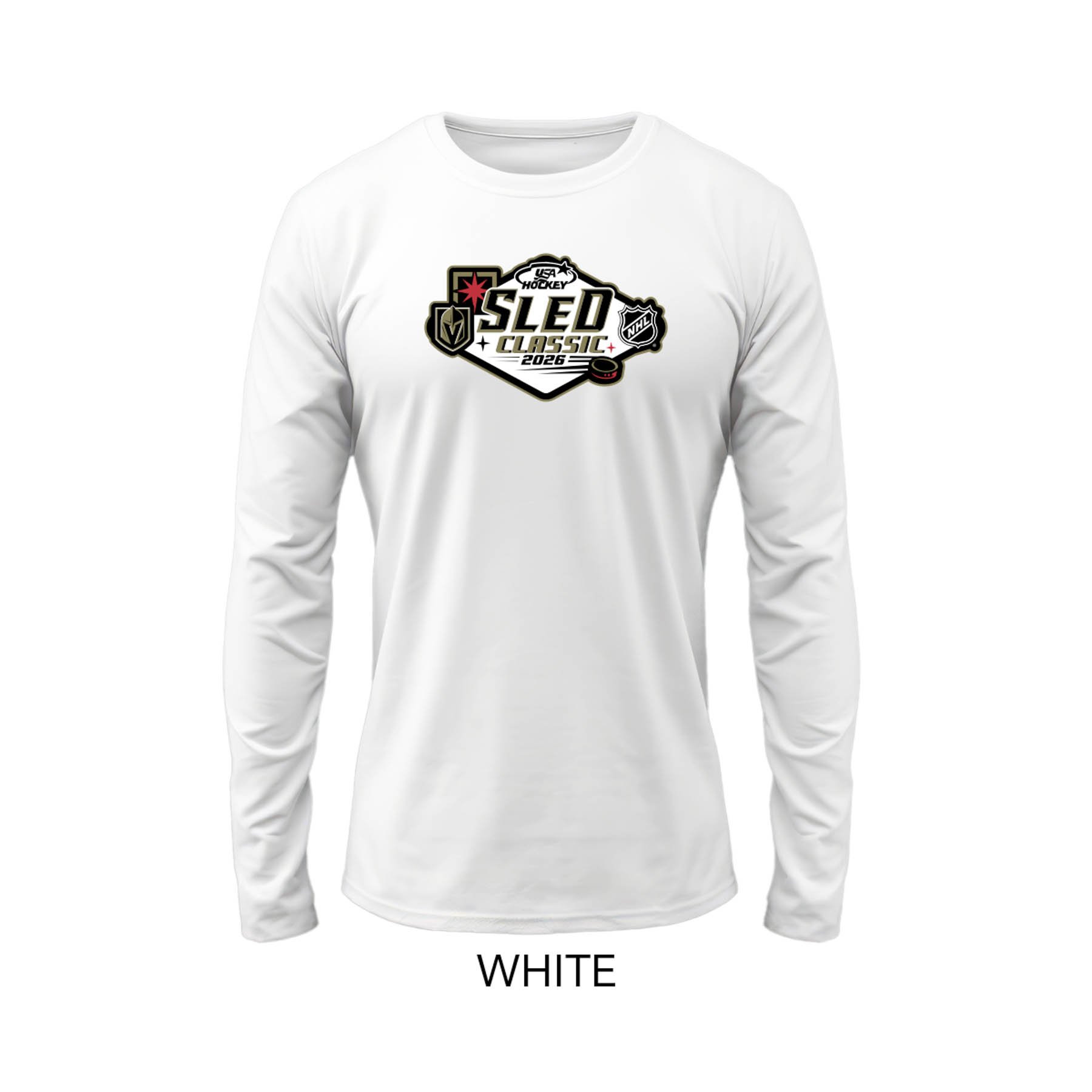 2026 USA Hockey Adult Sled Classic Solid Color Cotton Long Sleeve