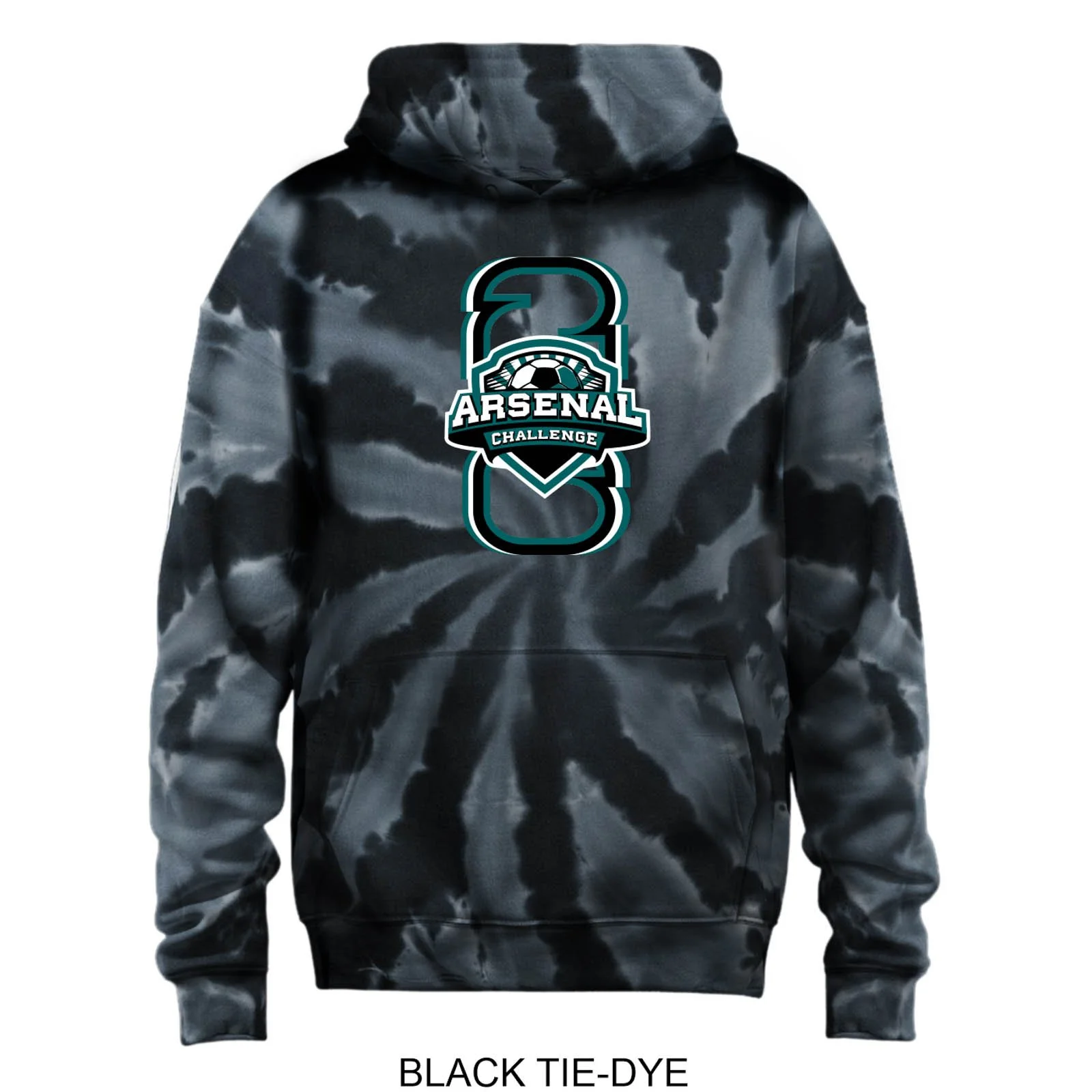 2026 Arsenal Challenge Tie Dye Hooded Sweatshirt