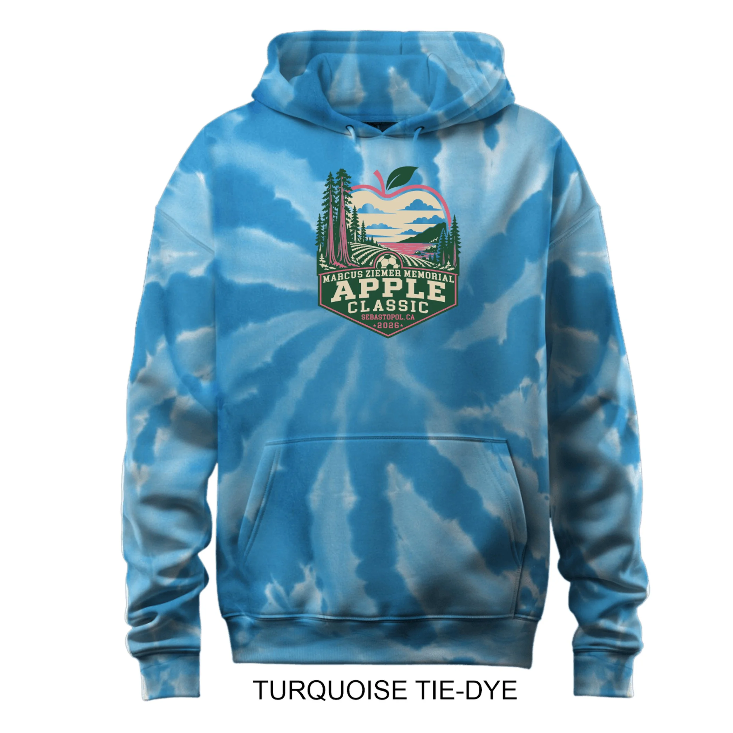 2026 Apple Classic Tie Dye Hooded Sweatshirt