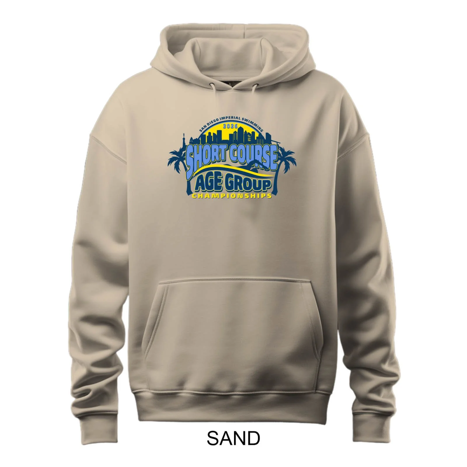 2026 Short Course Age Group Championship Solid Color Hooded Sweatshirt