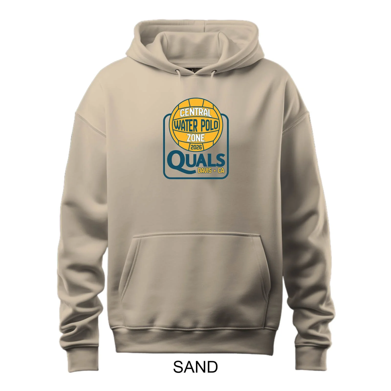 2026 Central Zone Water Polo Quals Solid Color Hooded Sweatshirt