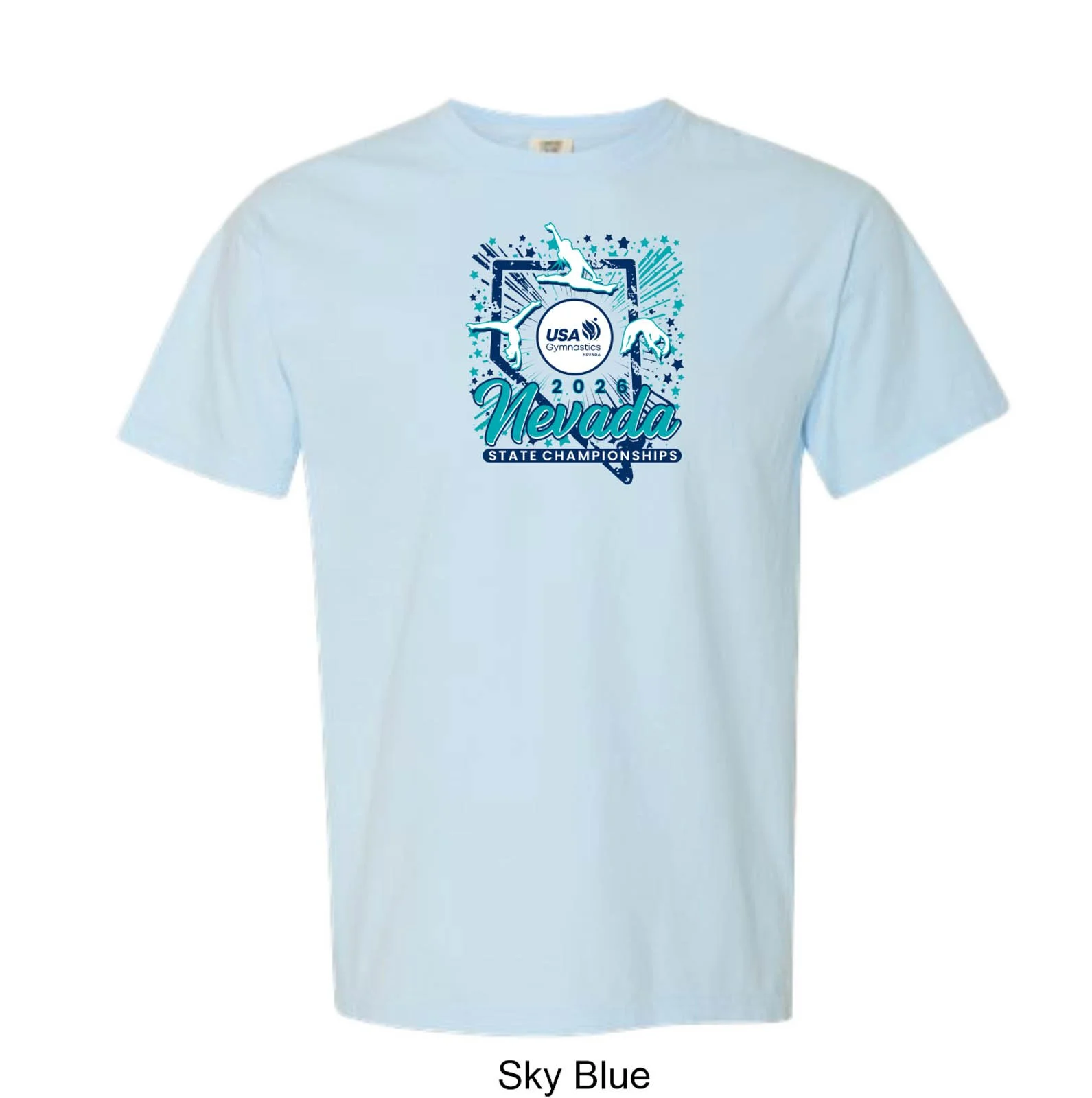 2026 Nevada State Championships Solid Color Cotton T-Shirt