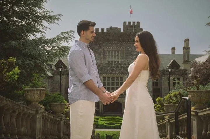 POV: Part One - You hire me to shoot your fairy tale proposal at @hatleycastleweddings It was an absolute dream shooting this #surpriseproposal She said YES! Congratulations B &amp; A 💞✨

#proposalphotographer #vancouverislandelopement #adventureelo