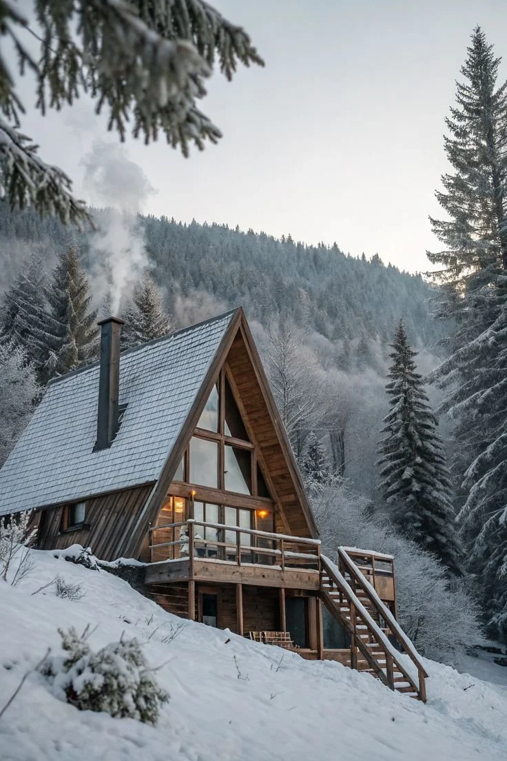Cozy Up at Chalet Edelweiss – Vermont’s Winter Wonderland A-Frame.jfif
