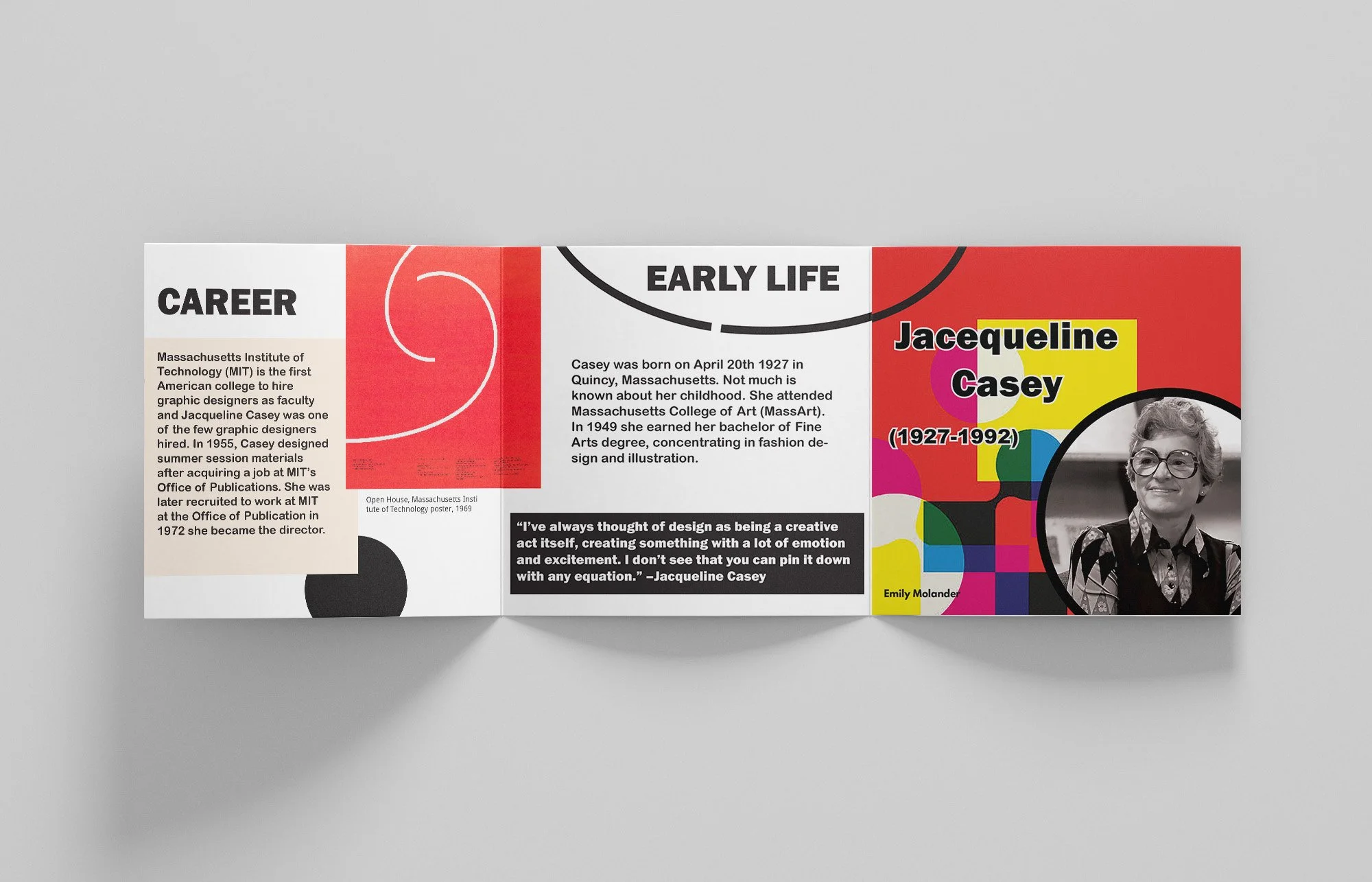 Z-Fold Brochure: Jacqueline Casey