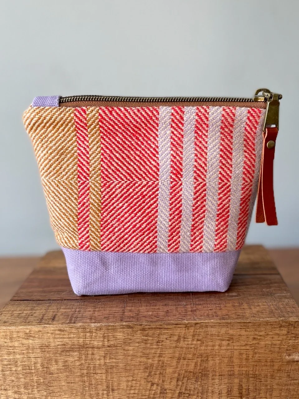 Lilac Stripe Notions Pouch