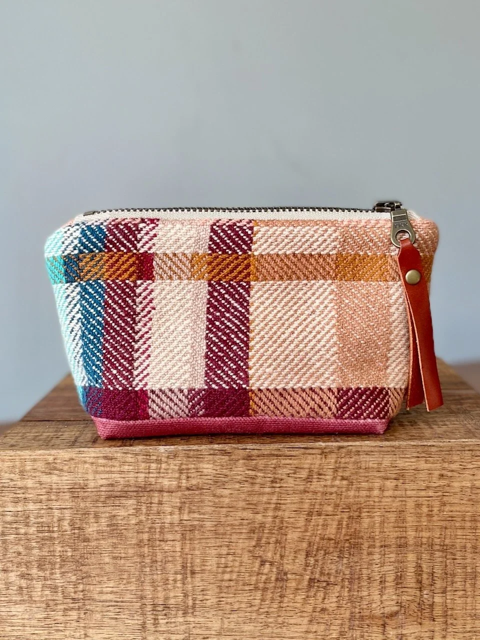 Peach and Trillium Notions Pouch