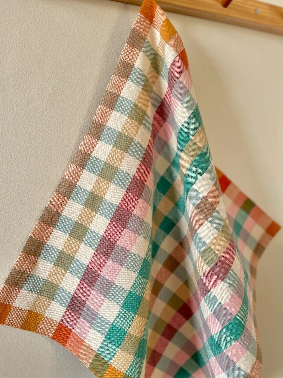 Square Checked Towel in Festive