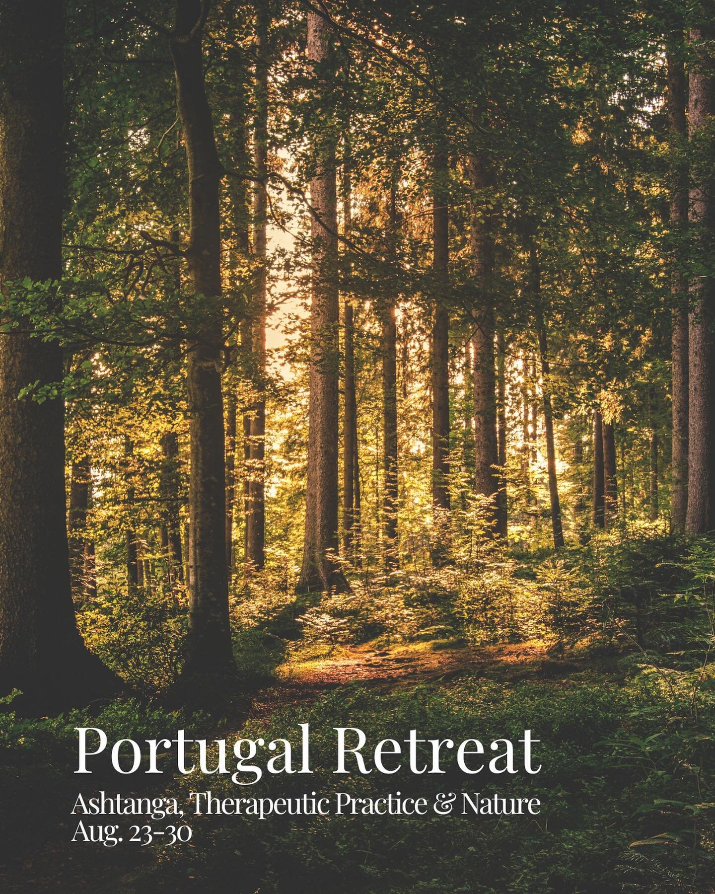 Join me and @leniandyoga this summer in Portugal for a week of Ashtanga yoga, practicing in a way that supports what&rsquo;s uniquely present for you. All while being immersed in nature, allowing our experiences to inspire and energize us from this i