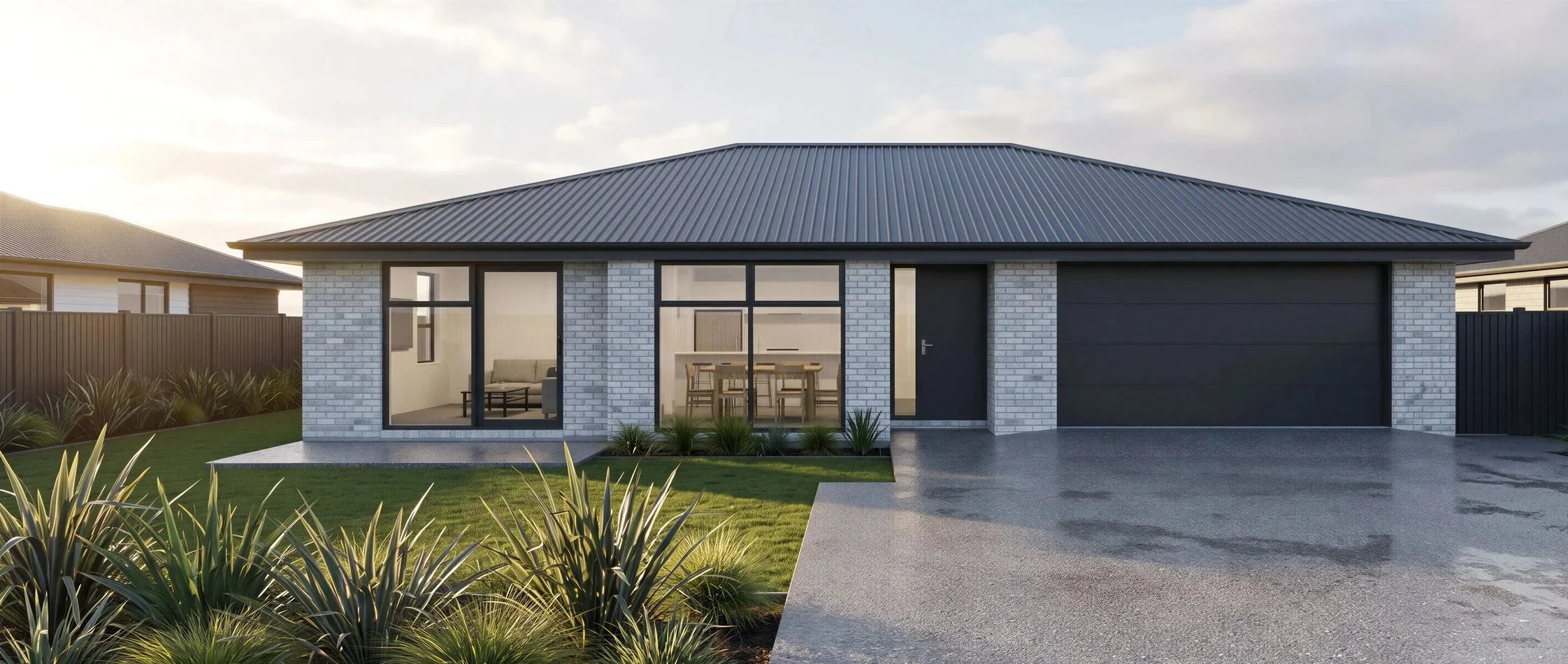 3 Bedroom house & land package, brick cladding, Christchurch