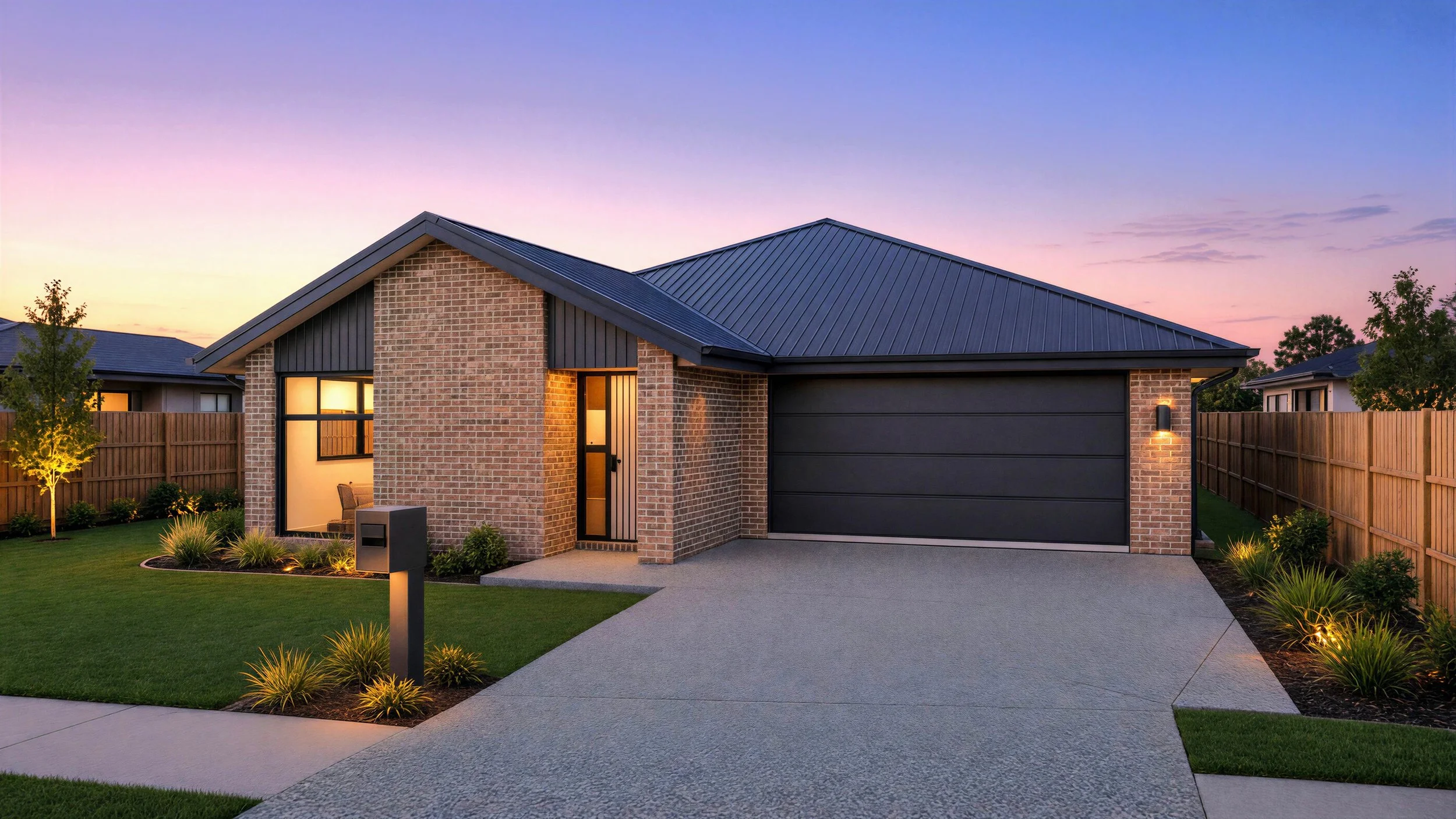 four bedroom house & land in Aranui, Canterbury. Brick home, family sized.
